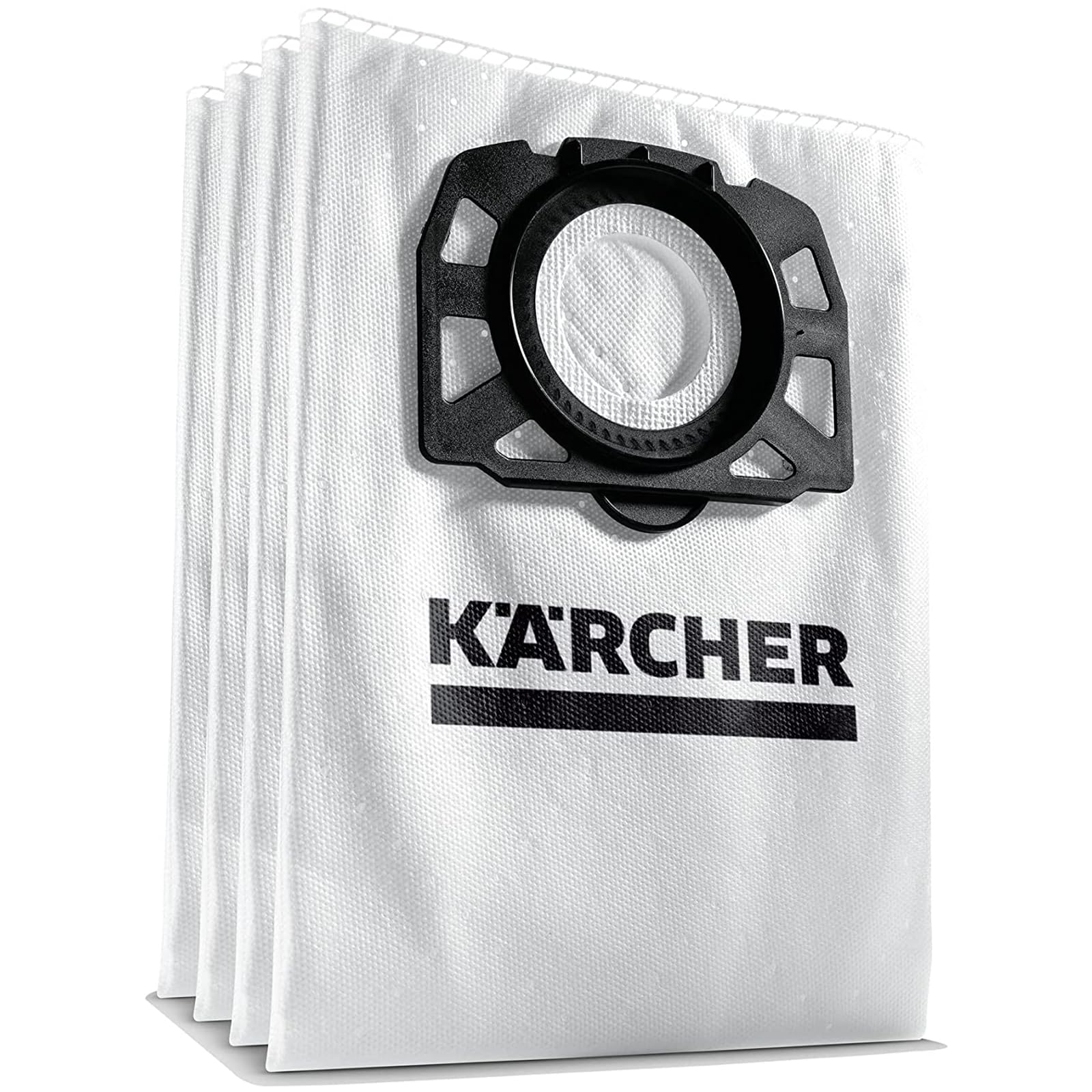 Kärcher Fleece Filter Bag Set (4 Pieces) - Extremely Tear-Resistant for WD/KWD/MV Series Vacuums 1