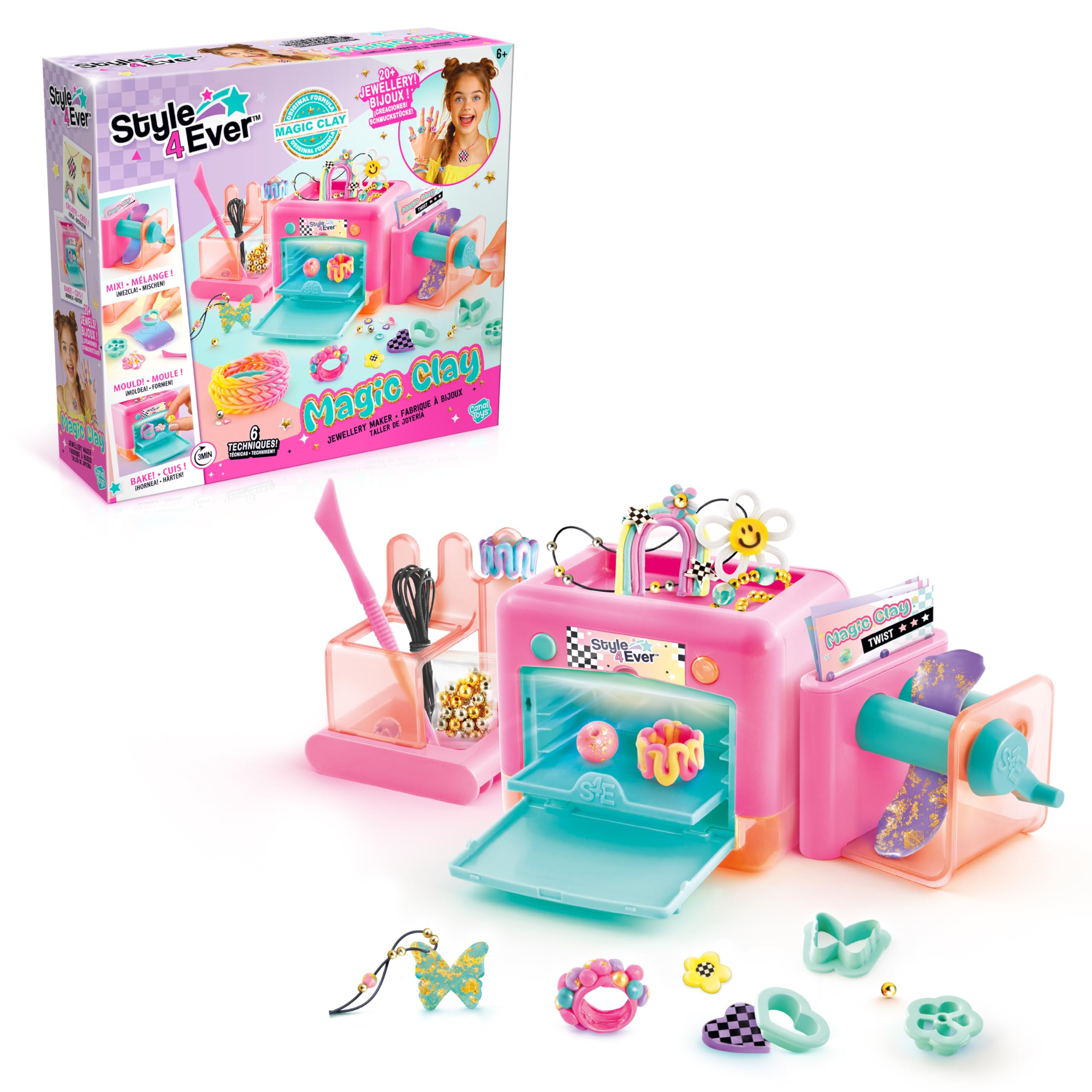 Canal Toys Style 4 Ever Magic Clay Jewellery Factory - Create 20 Pieces | 3-in-1 Machine 1