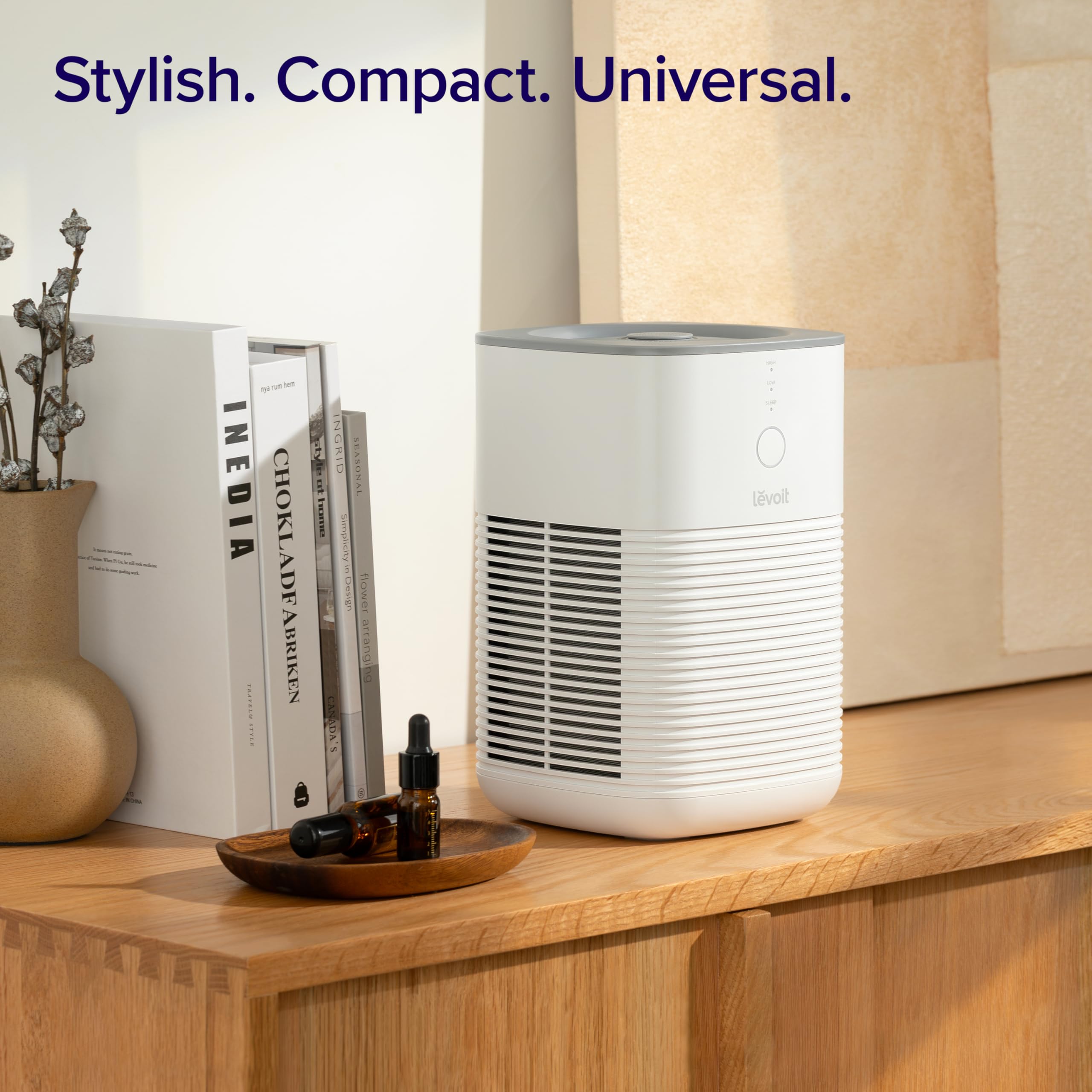 Levoit Air Purifier for Bedroom Home LV-H128 - Dual HEPA Filters, Aromatherapy Diffuser, Quiet Sleep Mode, Gray 6