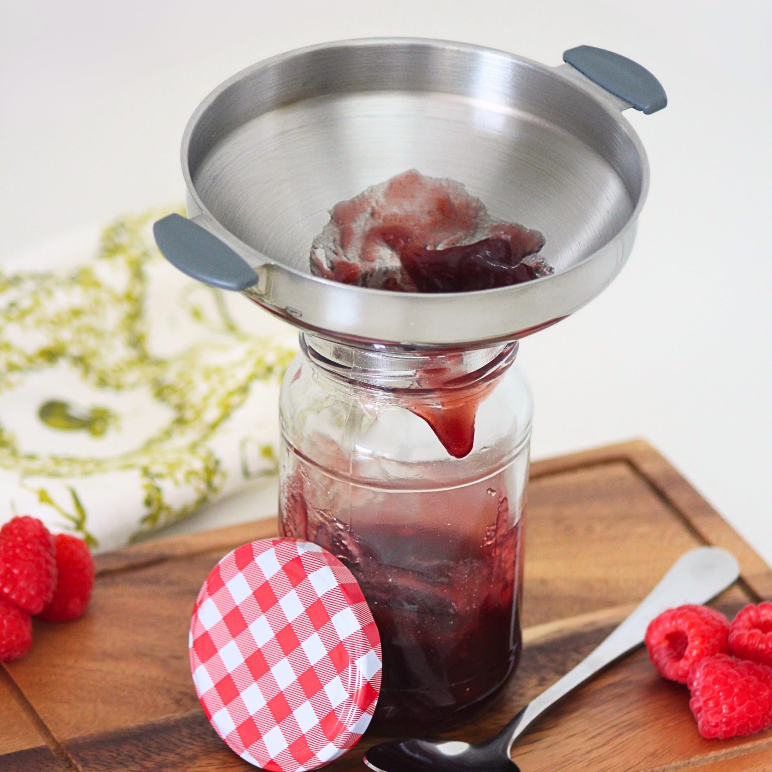 Tala Stainless Steel Jam Funnel - Extra Wide Neck for Easy Jar Filling | Dishwasher Safe 3