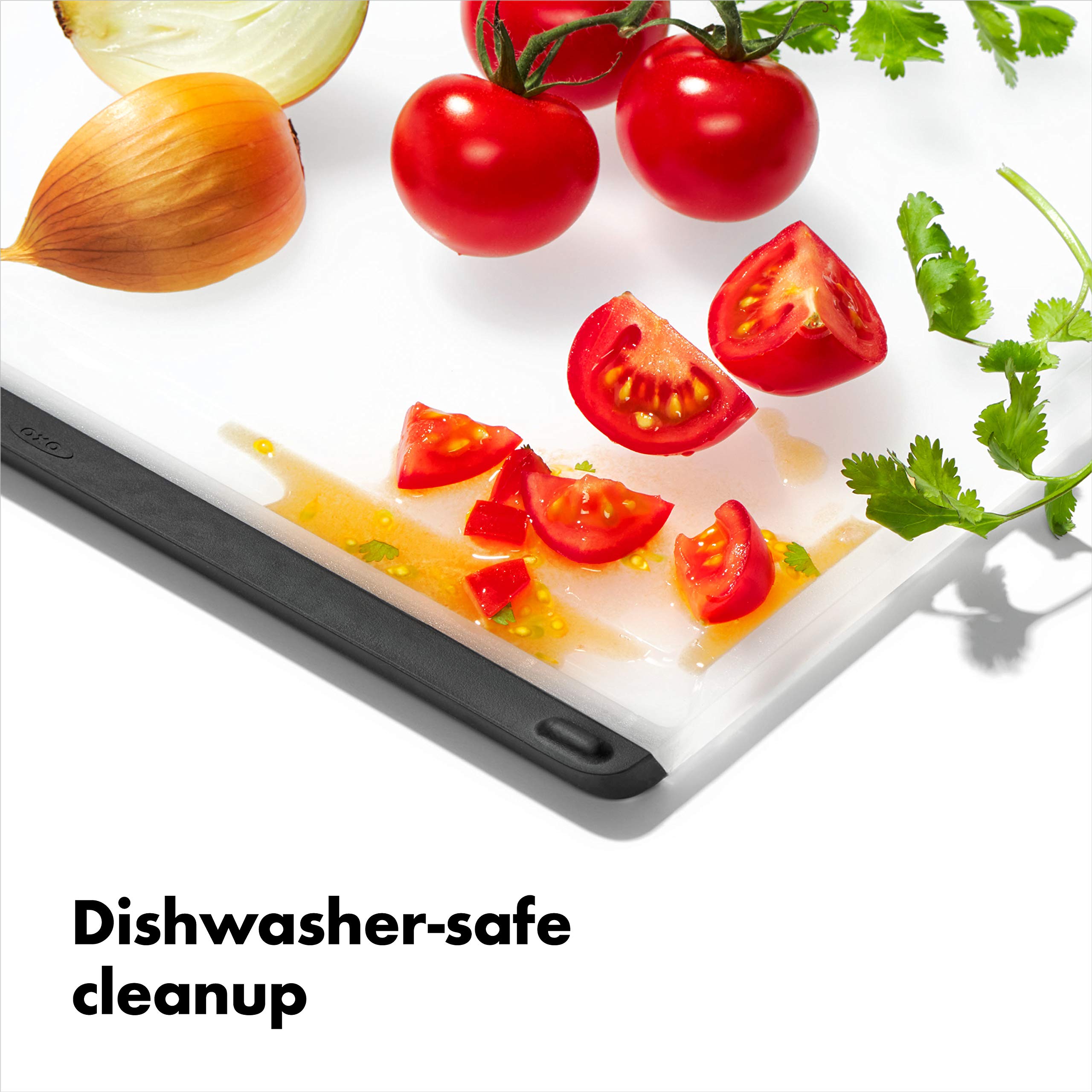 OXO Good Grips Prep Cutting Board - Compact 18.3cm x 27.3cm | Double-Sided Plastic | Dishwasher Safe 5