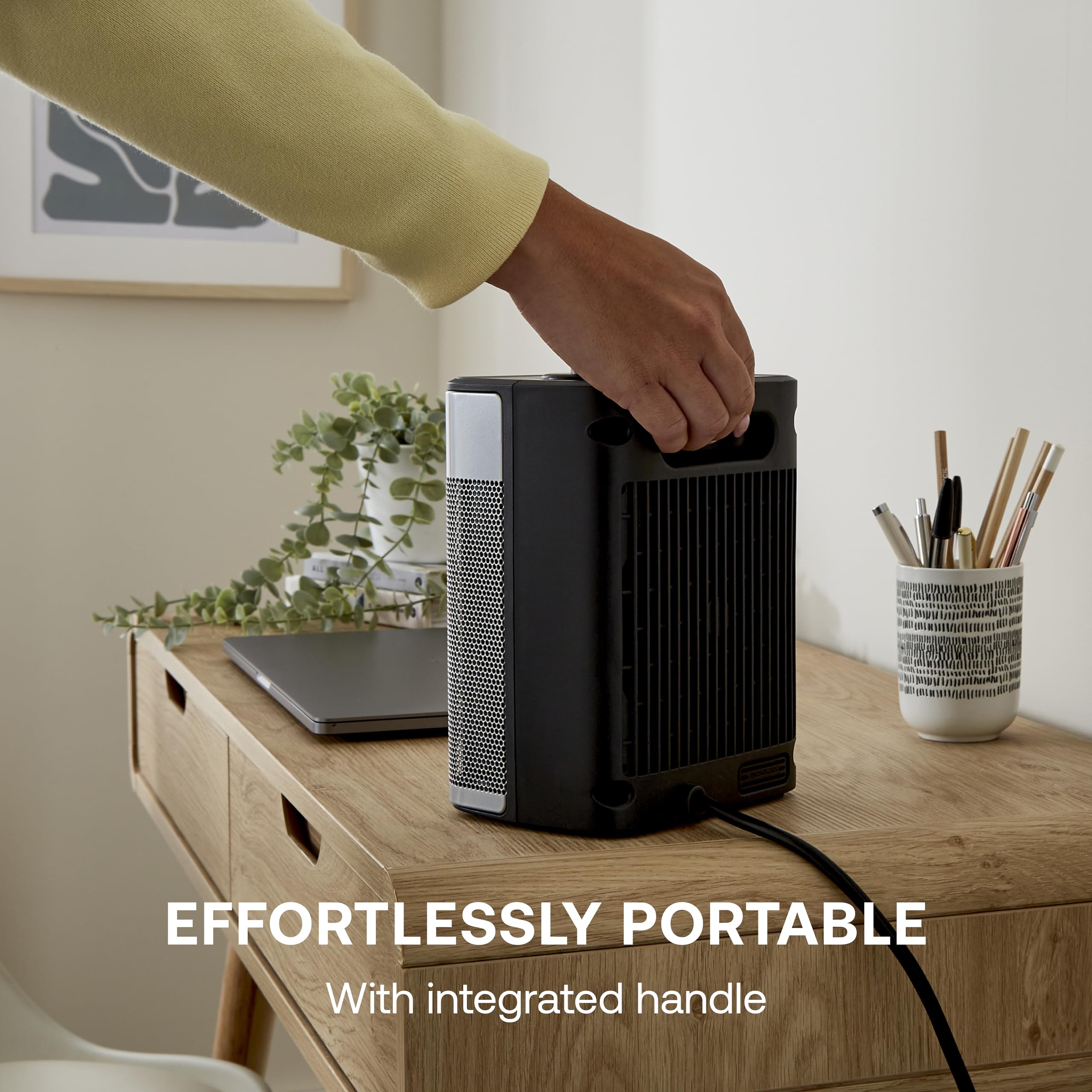 Dimplex DXUC2BS 2000W Ceramic Fan Heater - Portable, Adjustable Thermostat, 3 Heat Settings | Black/Silver 5