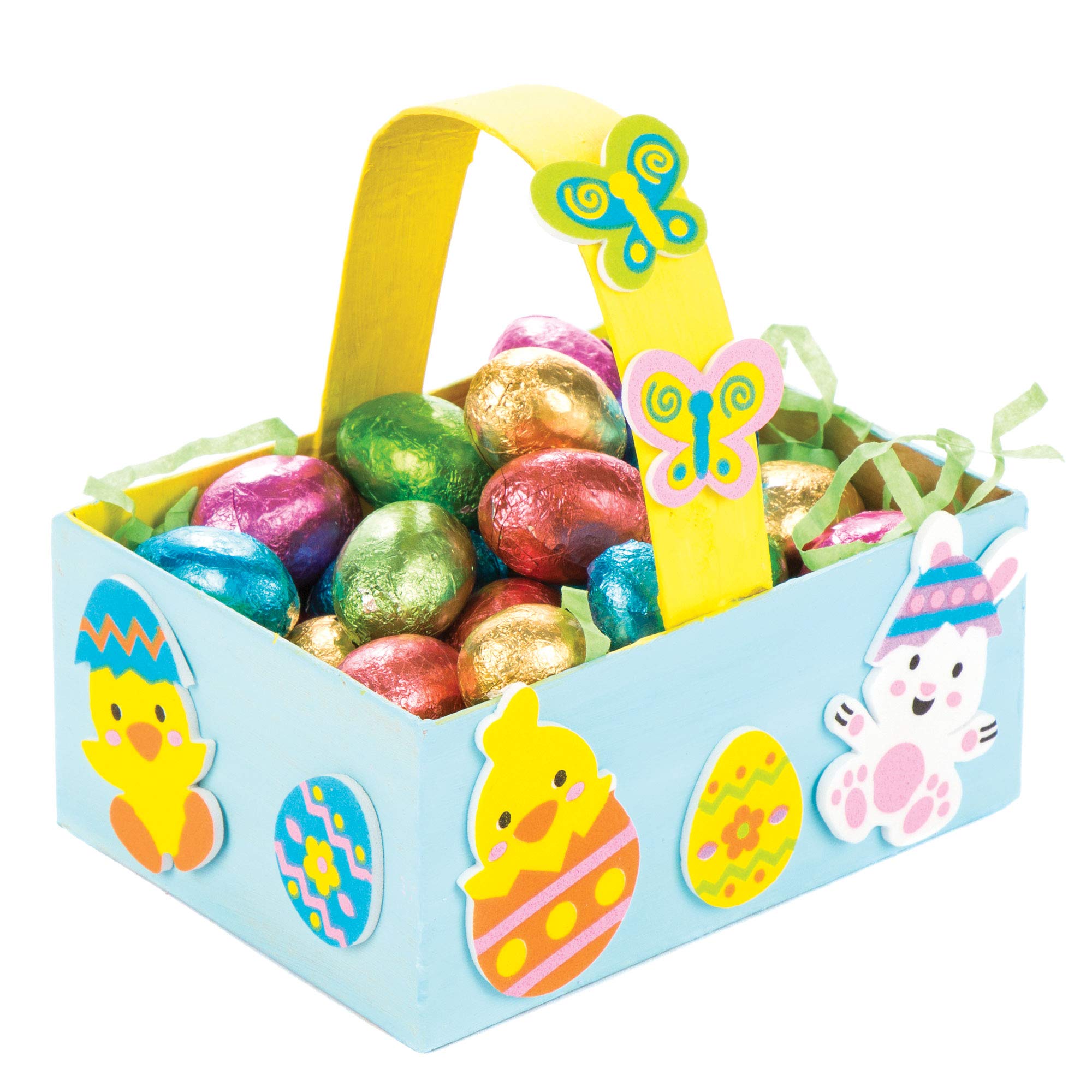Baker Ross Easter Foam Stickers (Pack of 120) - Assorted Designs for Kids Crafts | 30-45mm 3