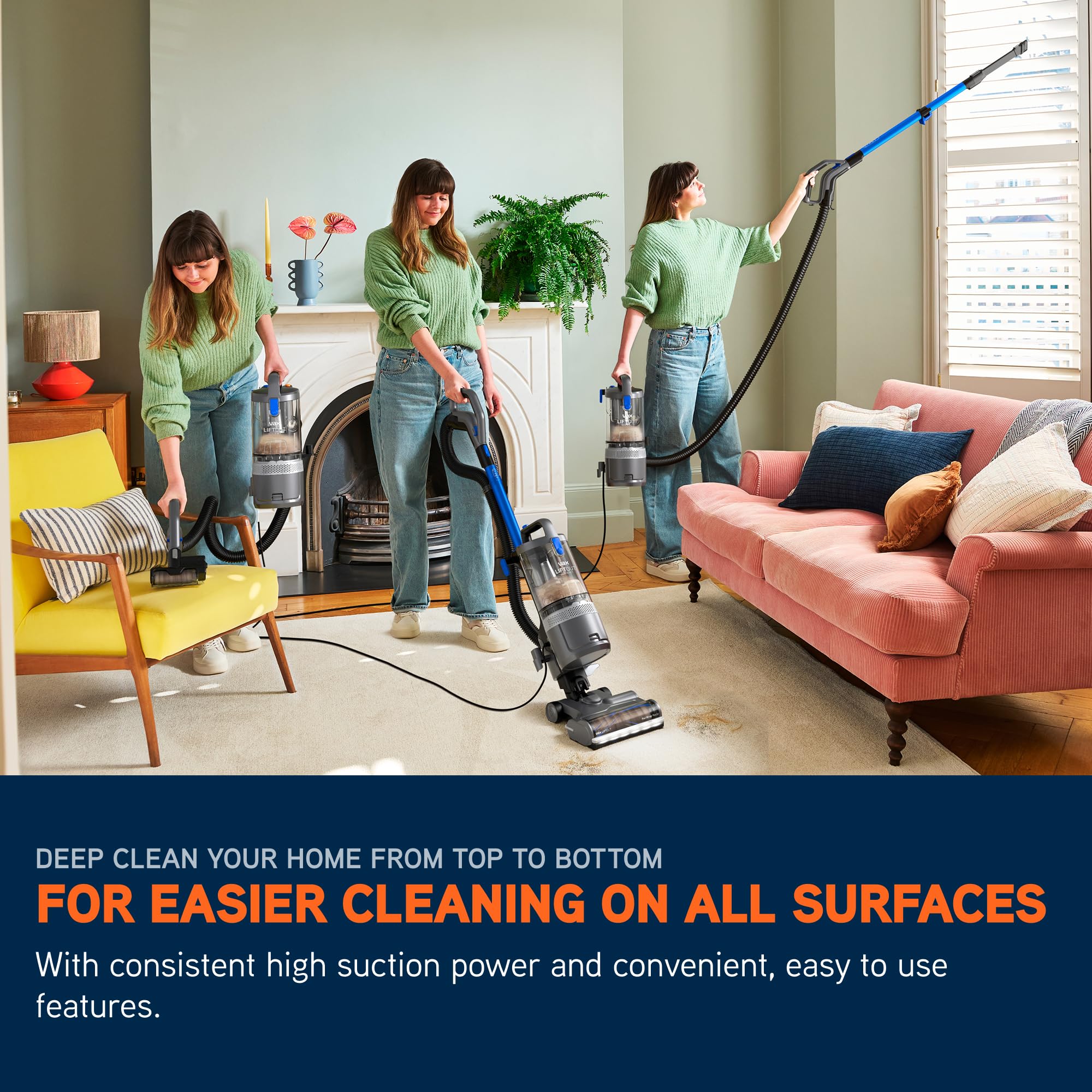 Vax LiftOut Reach Pet Corded Upright Bagless Vacuum Cleaner - 600W, 6.4kg, 2L Capacity 3