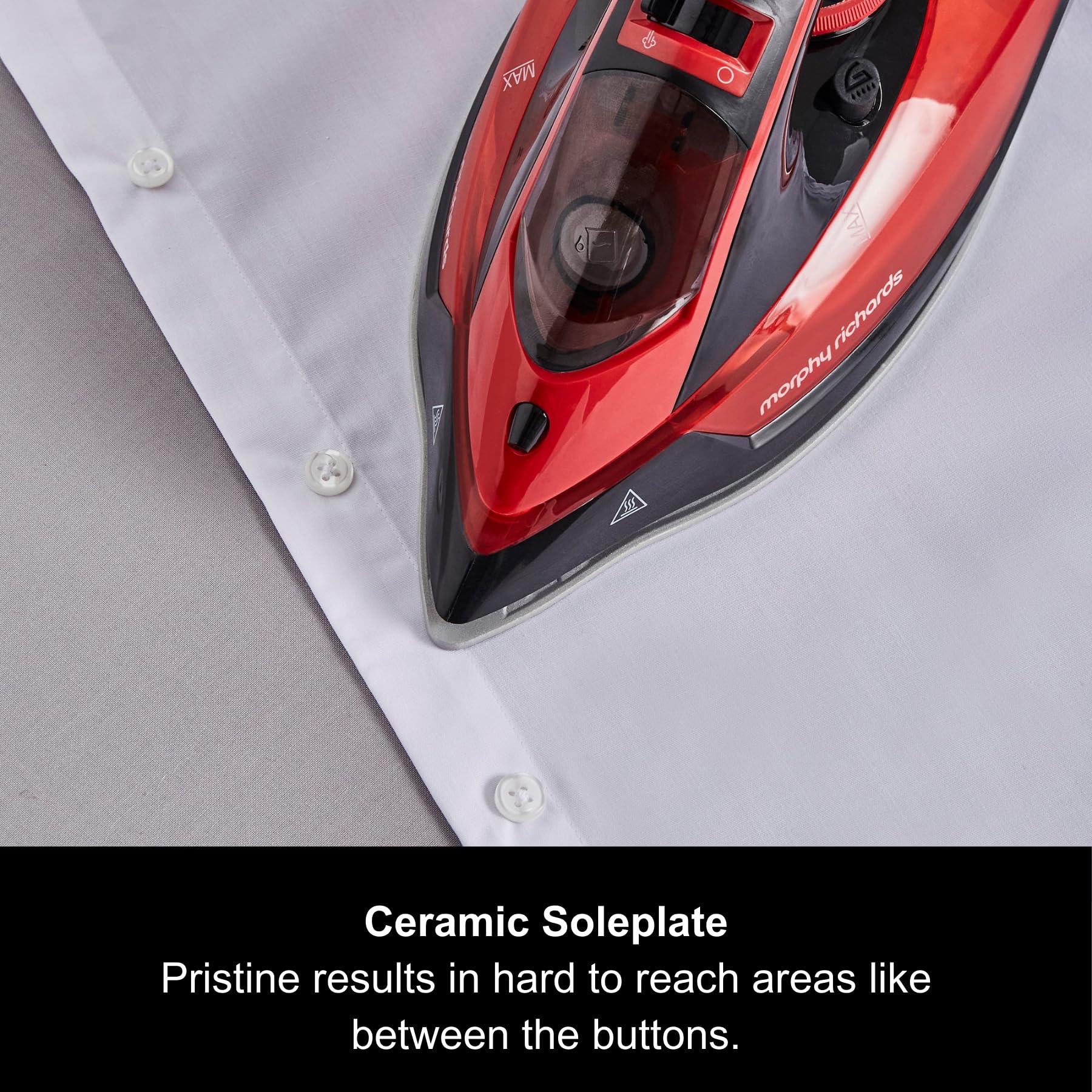 Morphy Richards EasyCHARGE Cordless Steam Iron - 2400W Power | Ceramic Soleplate | Auto Shutoff 3