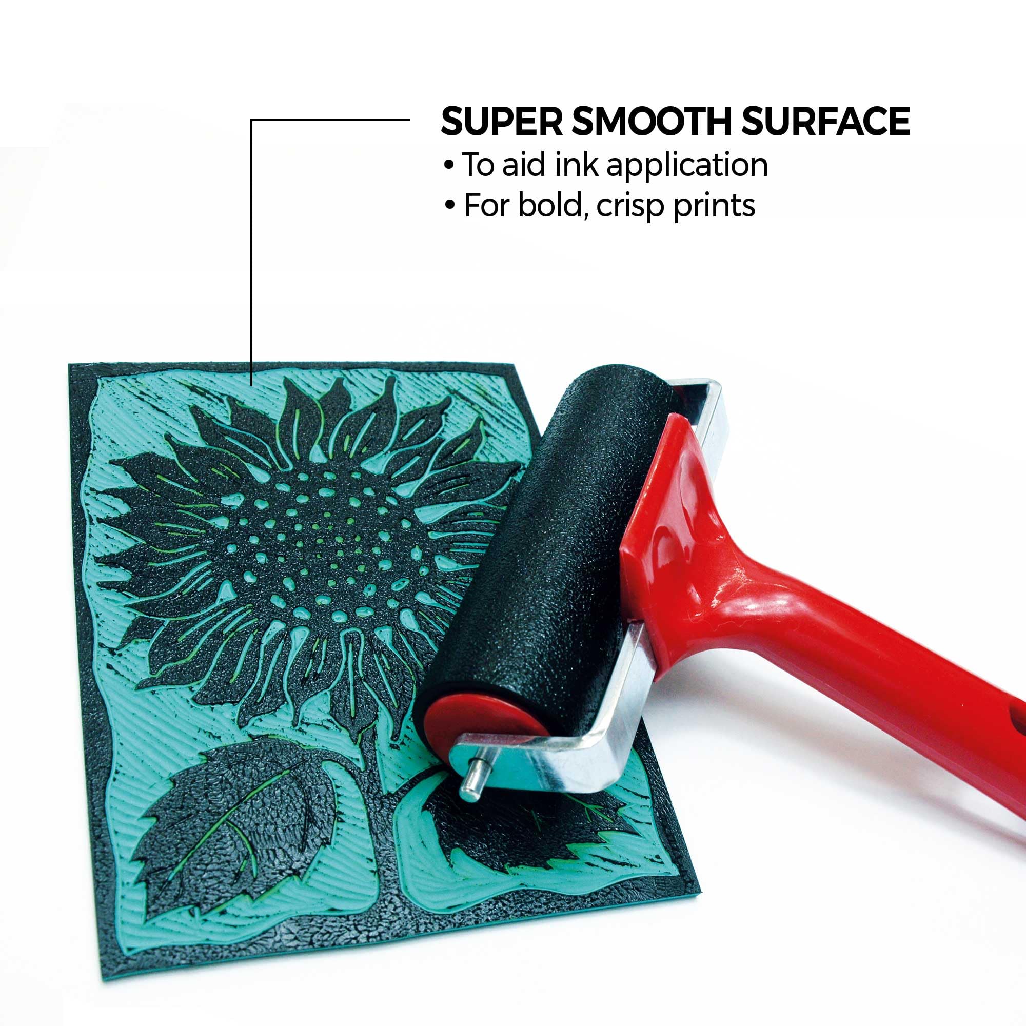 Zieler Lino Sheets - A5 Lino Printing Block Sheets | Double-Sided | 3mm Thick 4