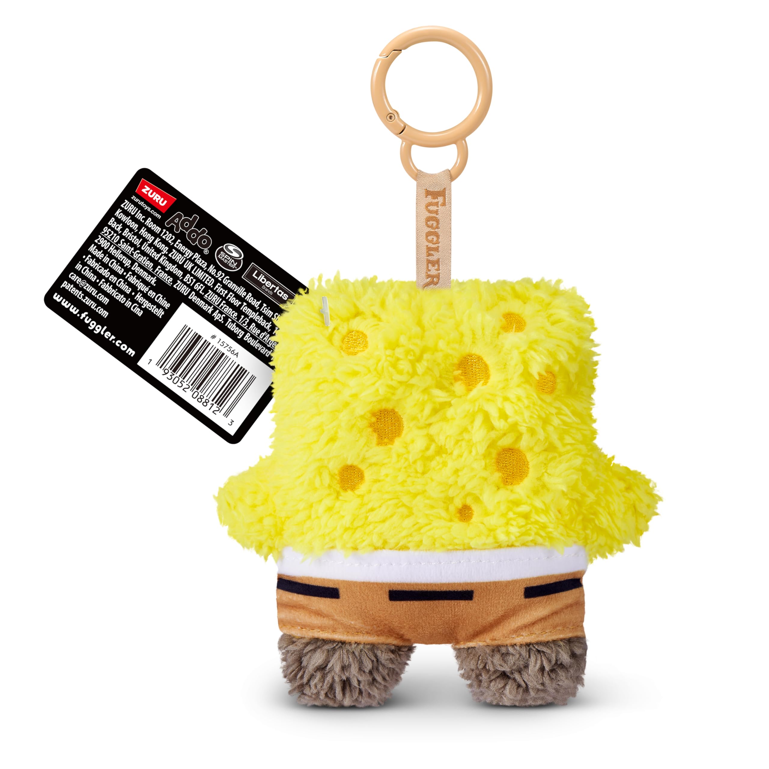 Fuggler SpongeBob Plush Keyring Pack - 5 Inch, 5 Pack by ZURU | Polyester 7