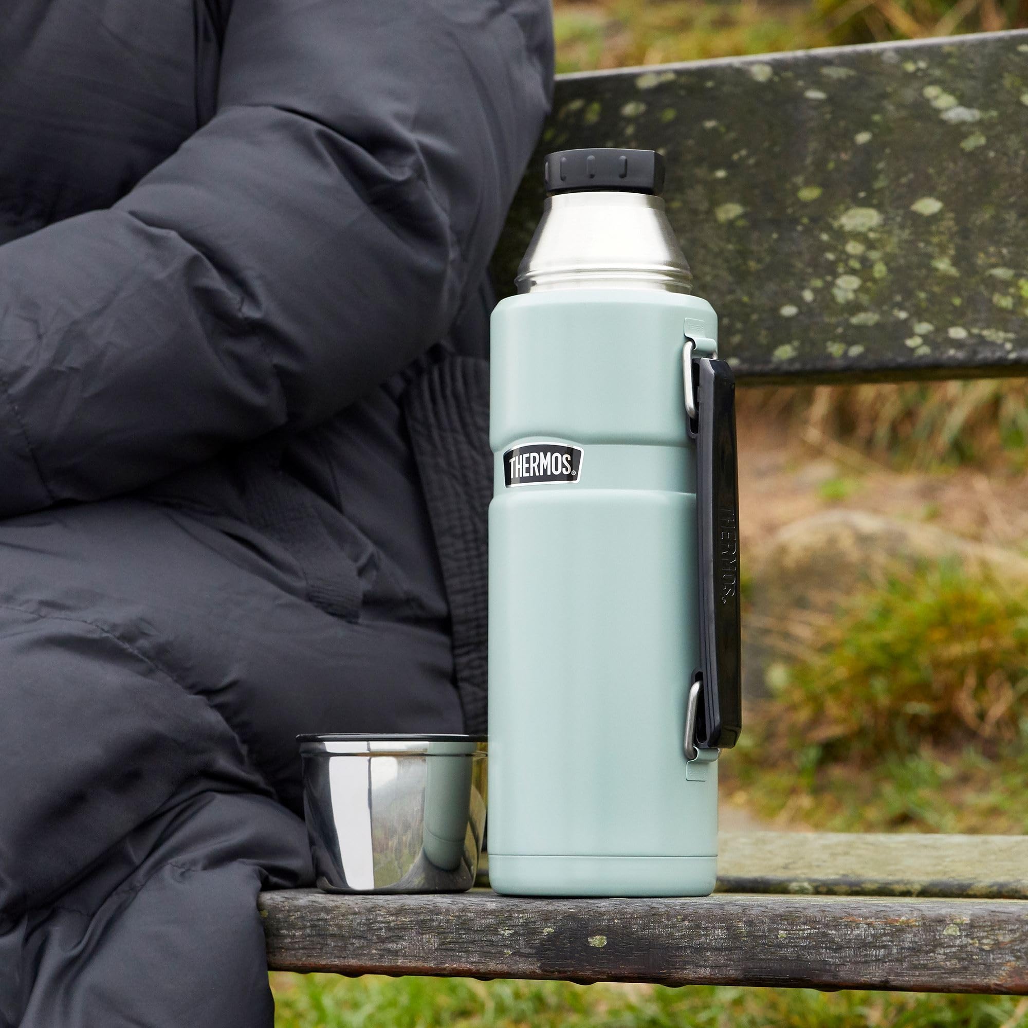 Thermos Stainless King Vacuum Insulated Drink Flask - 1.2 L | Midnight Blue | Durable Stainless Steel 8