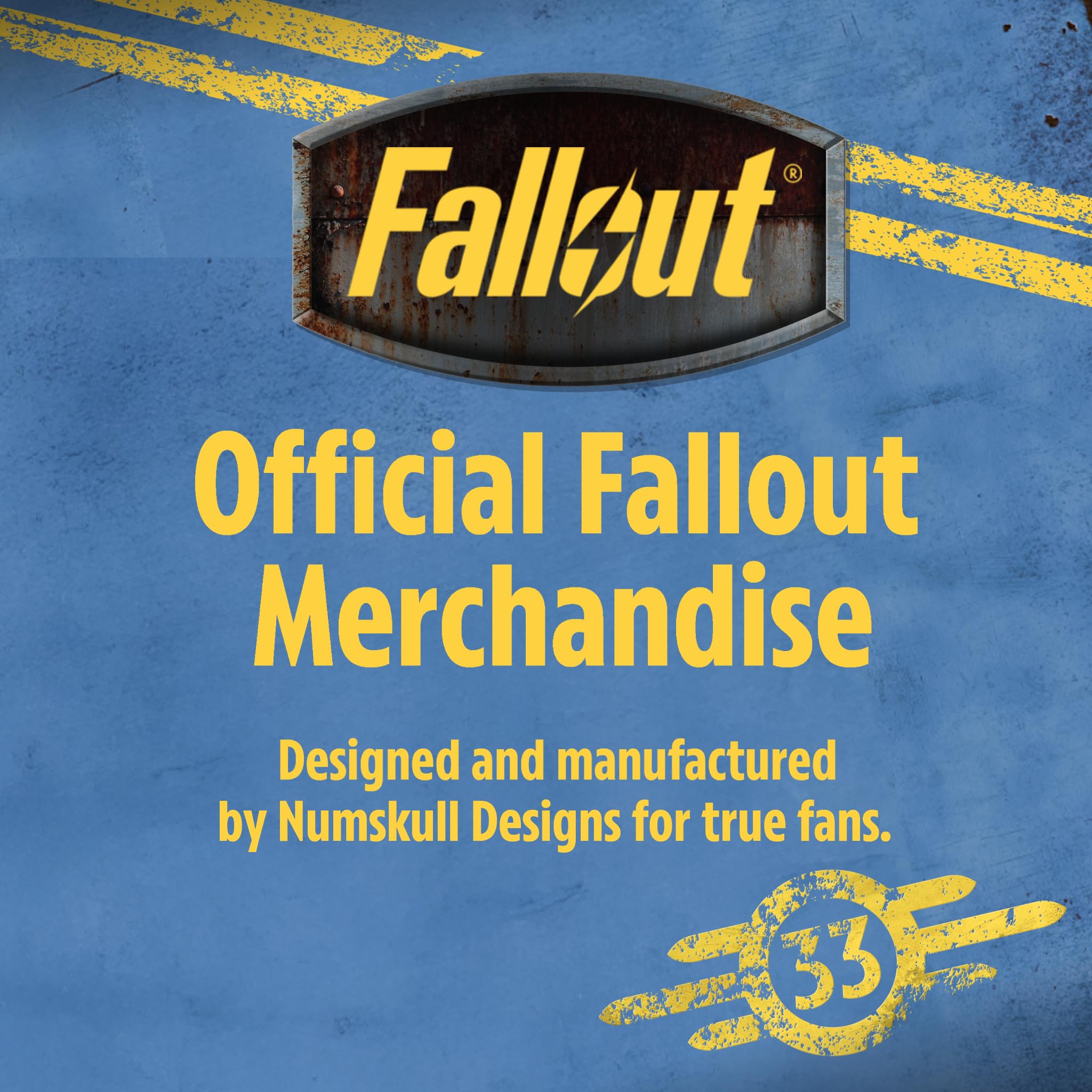 Numskull Fallout TV Series Collectible Popcorn Bucket Tin Storage Box | 210x210x260mm 6