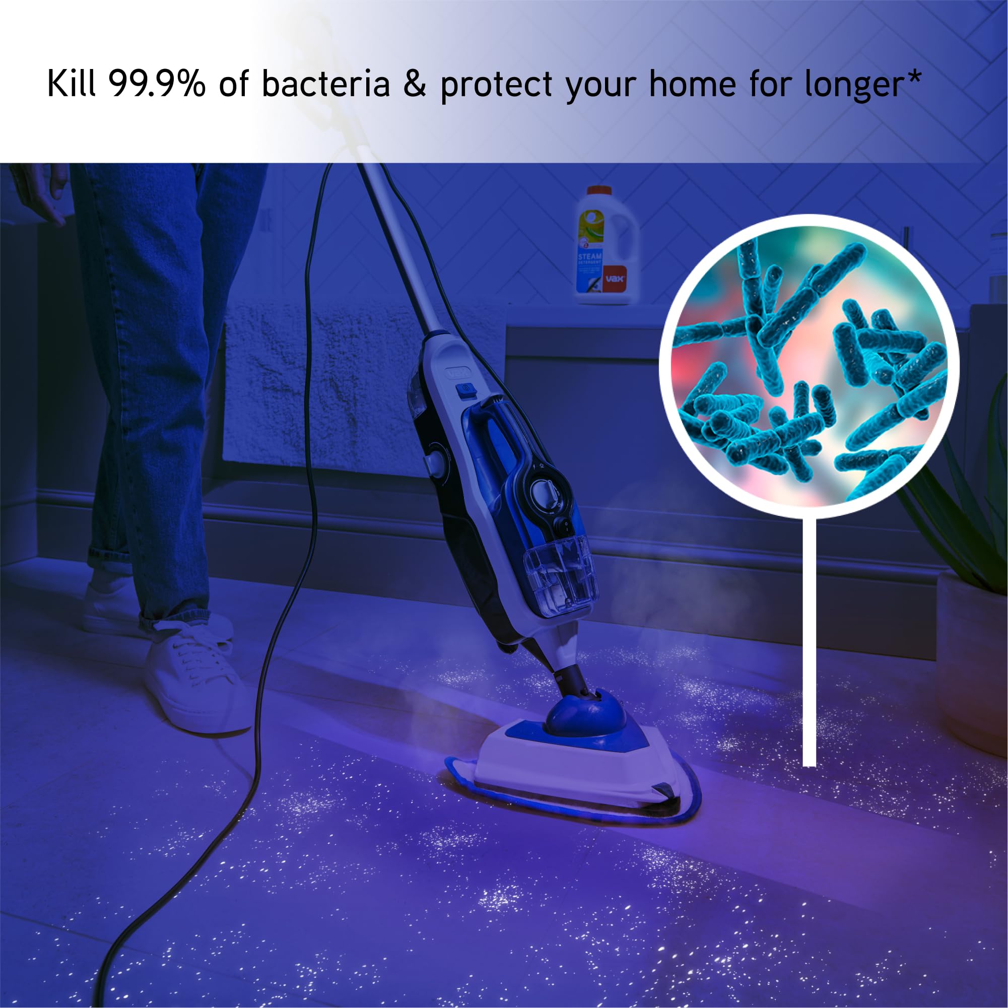 Vax Steam Fresh Total Home Steam Cleaner - Detachable Handheld, 15 Min Steam Time, 17 Accessories 6