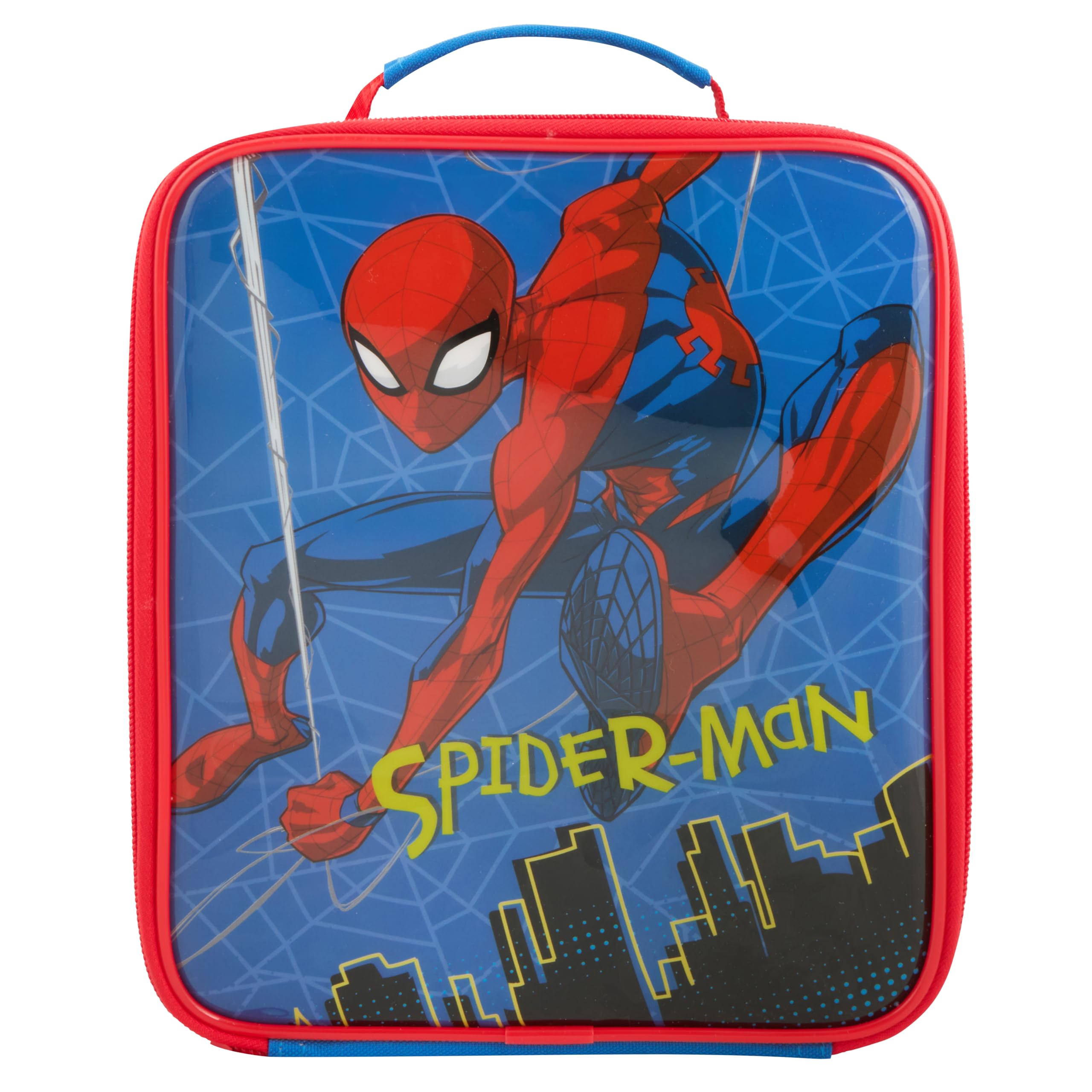 Marvel Spider-Man Insulated Lunch Bag | Polyester | Blue | Carry Handle & Wipe Clean Lining 2