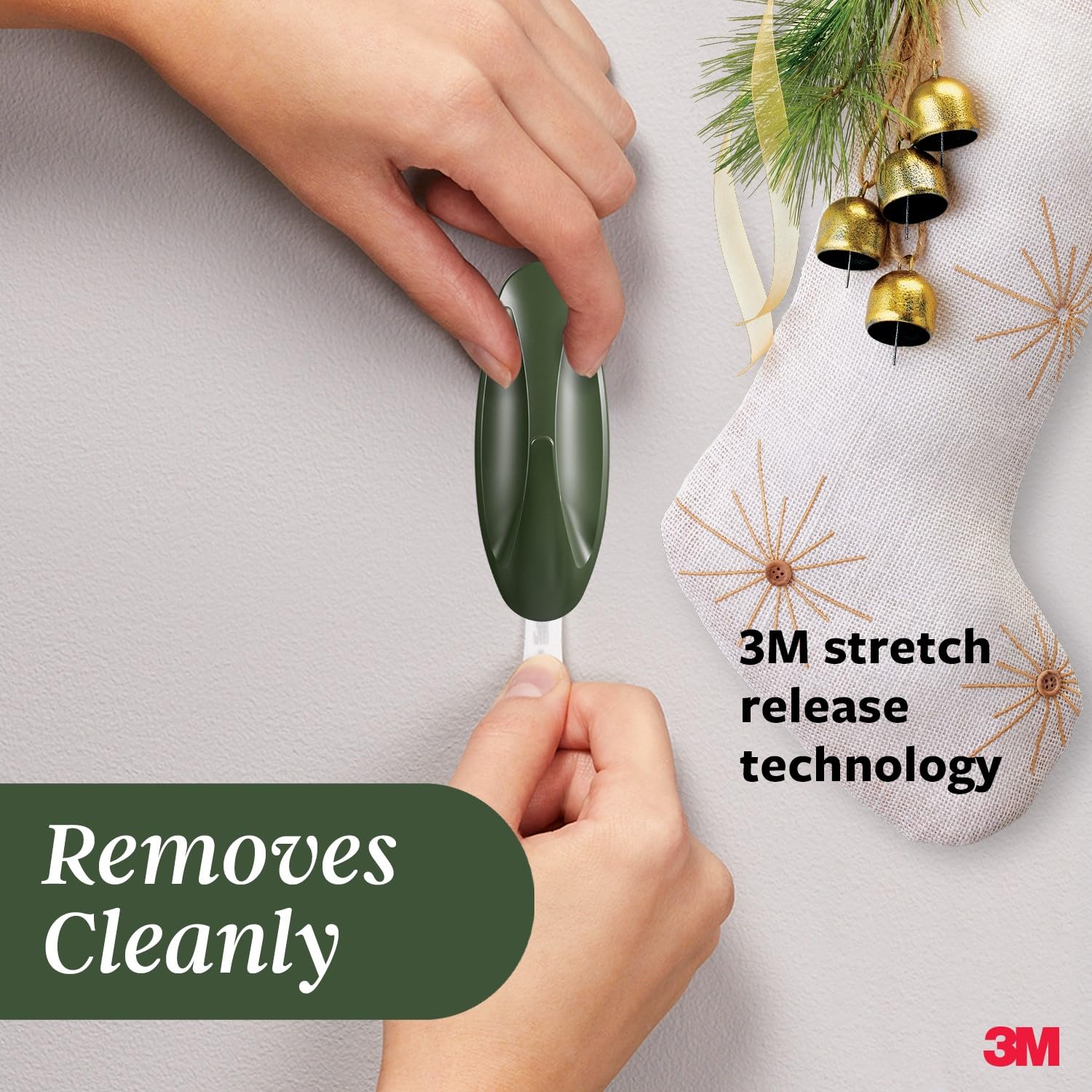 Command Medium Designer Hooks - Damage-Free Hanging | Holds 1.3kg | Rosemary Green (4 Hooks) 6