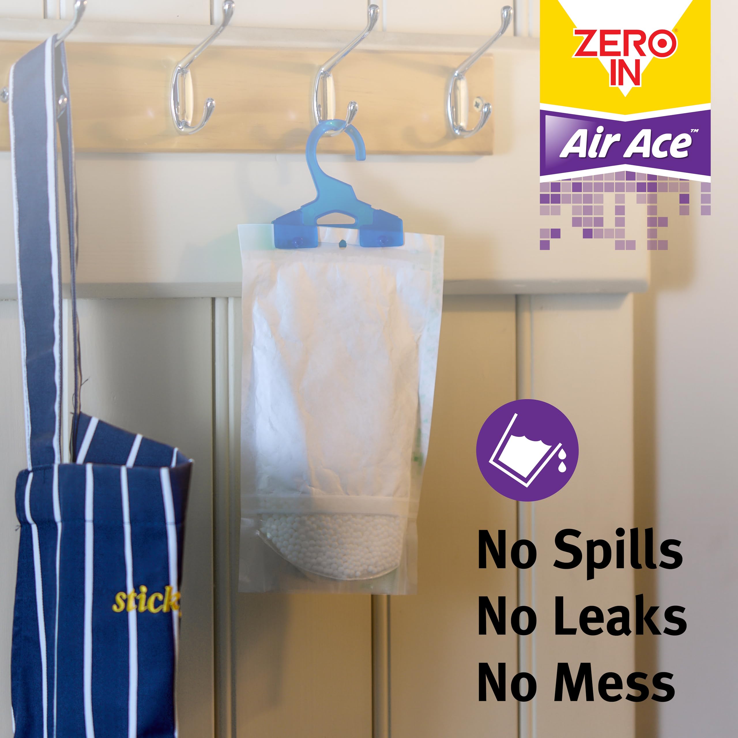 Zero In Wardrobe Dehumidifier - Lavender Scent | 300g | Absorbs up to 500ml 3