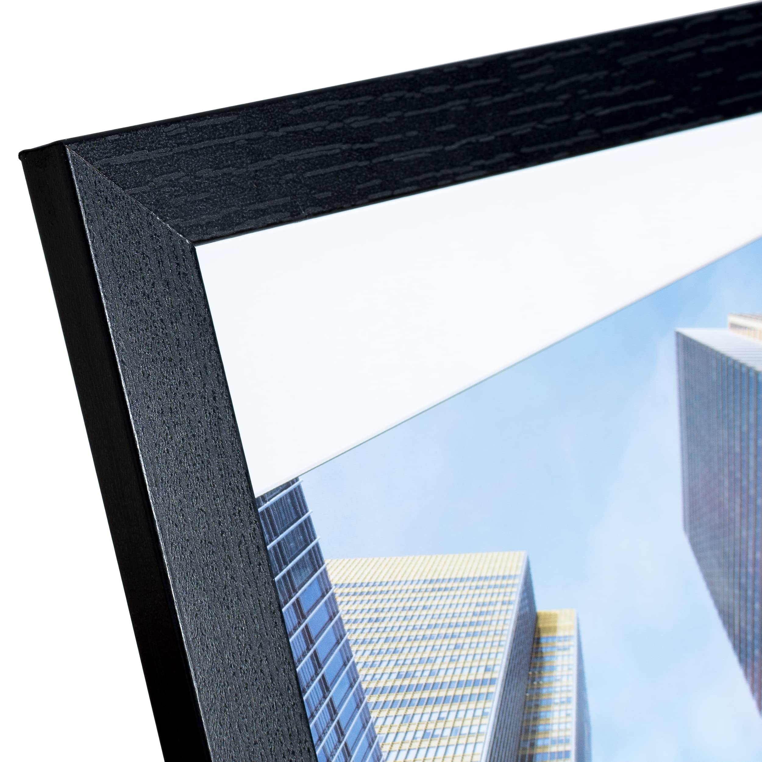 Hampton Frames OXFORD A3 Black Picture Poster Photo Frame | Acrylic Front | Wall & Tabletop 3
