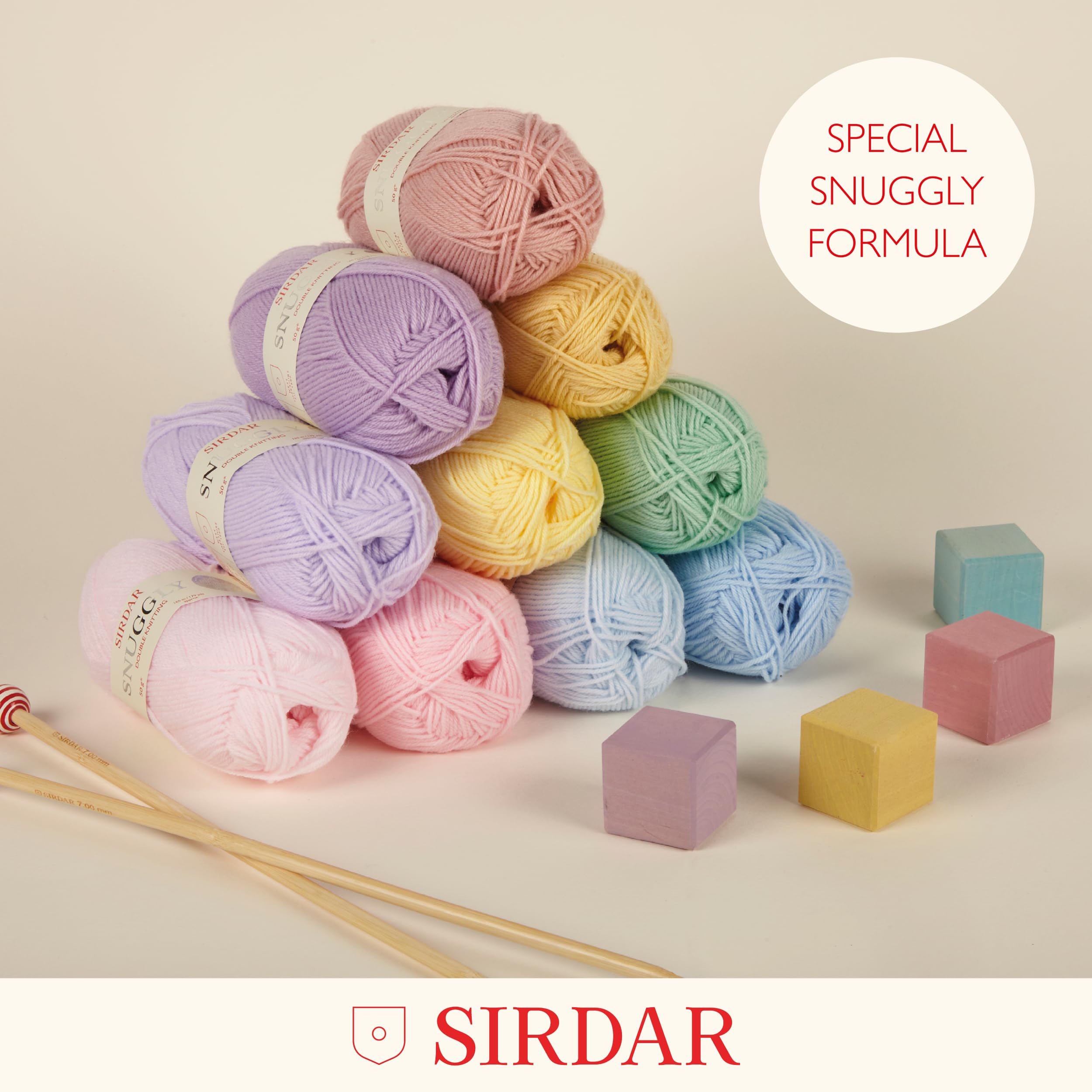 Sirdar Snuggly DK Double Knitting Yarn - Baby Favorite | 55% Nylon/45% Acrylic Blend | 50g | Cream 9