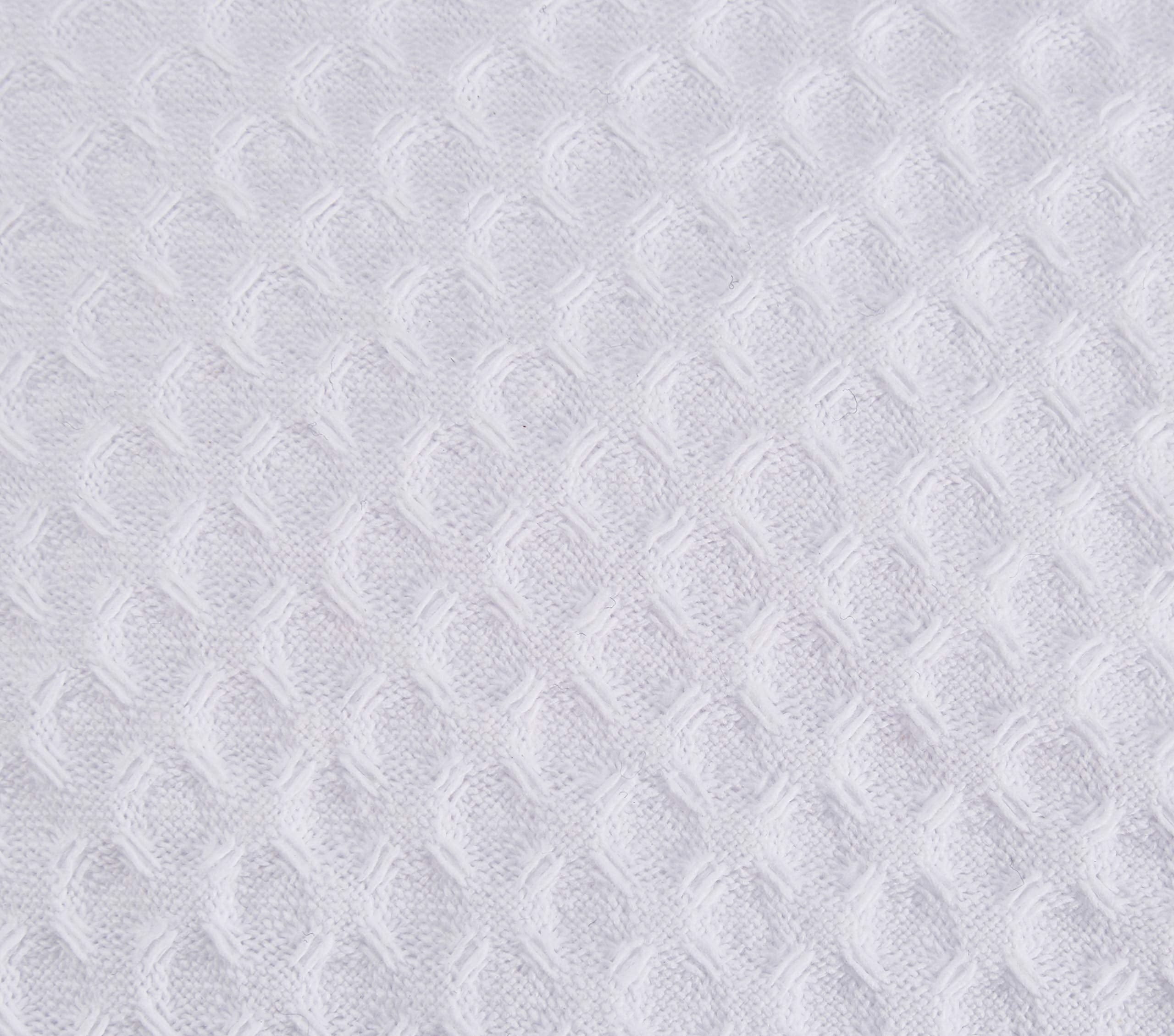 Vagabond Bags Ltd Shower Cap - White Waffle Cotton | Waterproof Lining | Unisex Adult 4