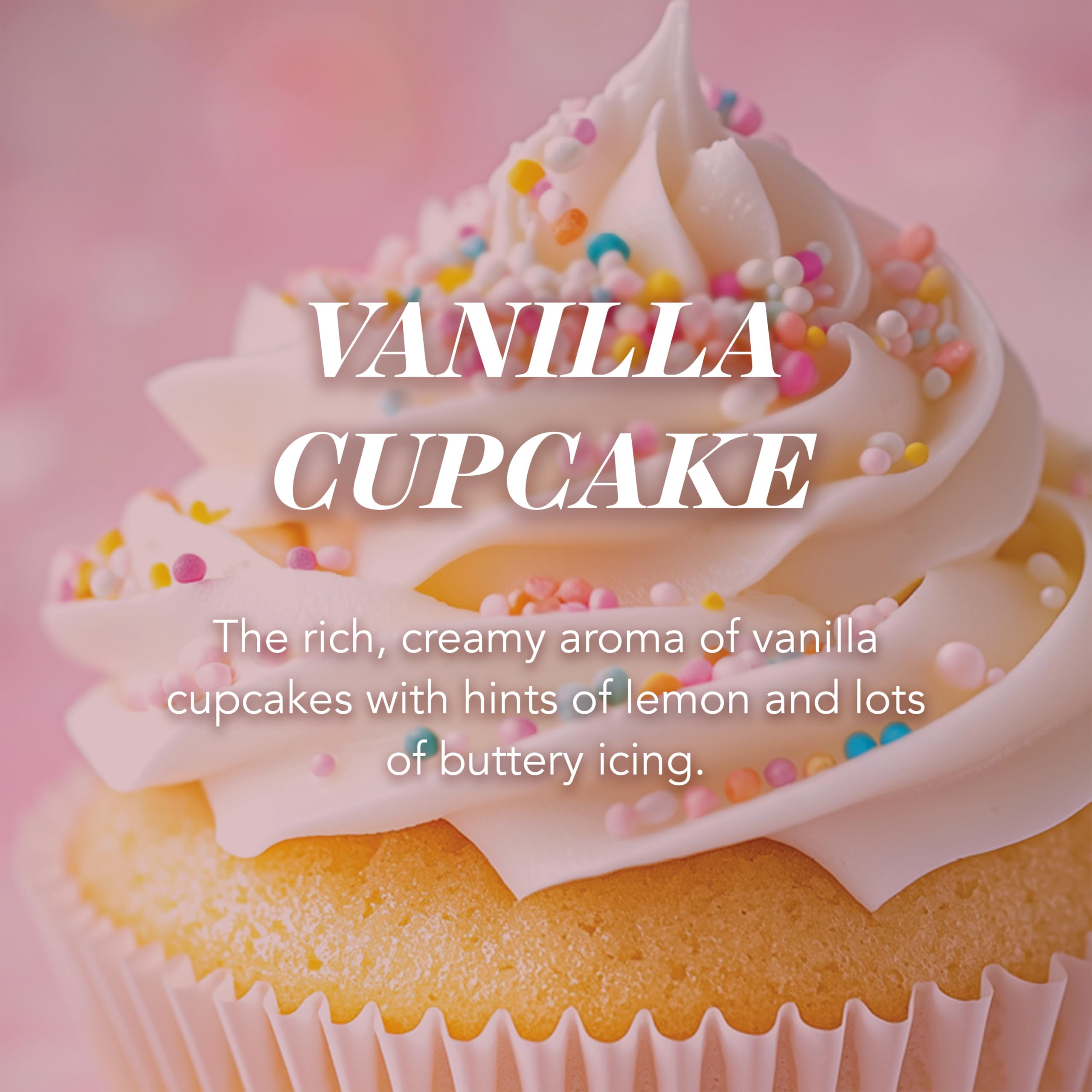 Yankee Candle Vanilla Cupcake Large Jar Scented Candle | Up to 150 Hours Burn Time | 620g 2
