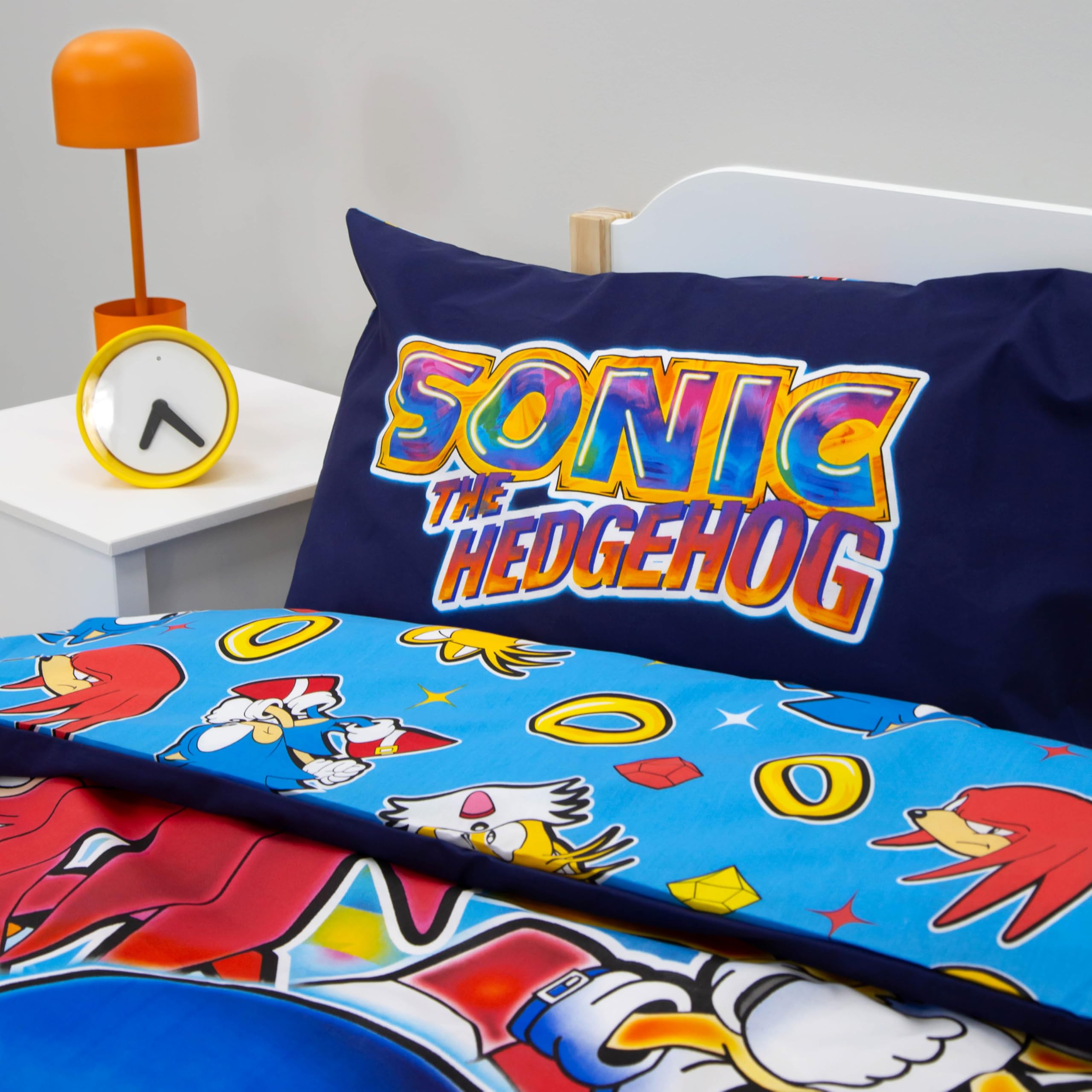 Sonic The Hedgehog Single Duvet Cover Set | Reversible Polycotton | UK Size 135x200cm 6