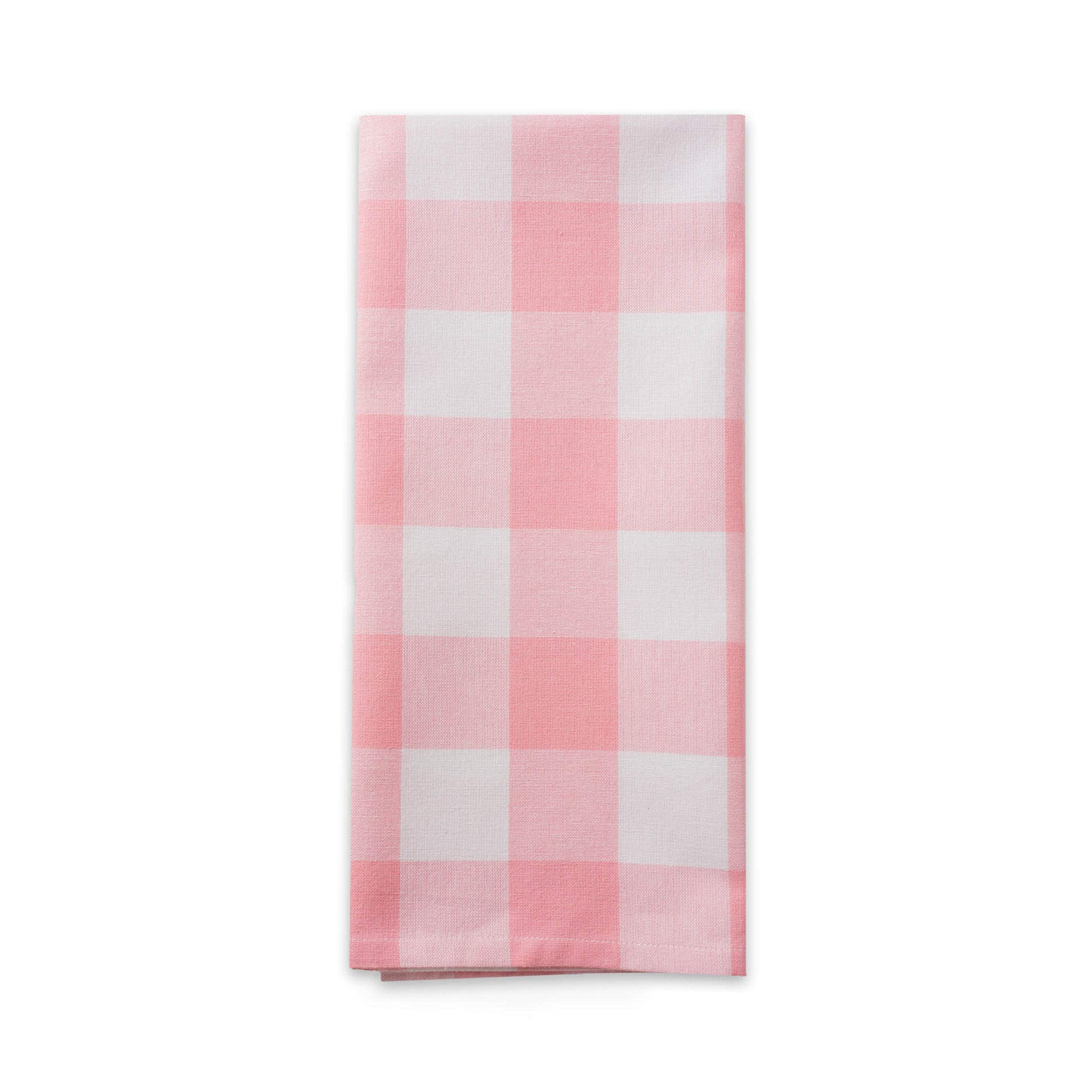 DII Buffalo Check Kitchen Collection Dishtowel Set - Pink & White | 20x30 Inches | 3 Pack 4