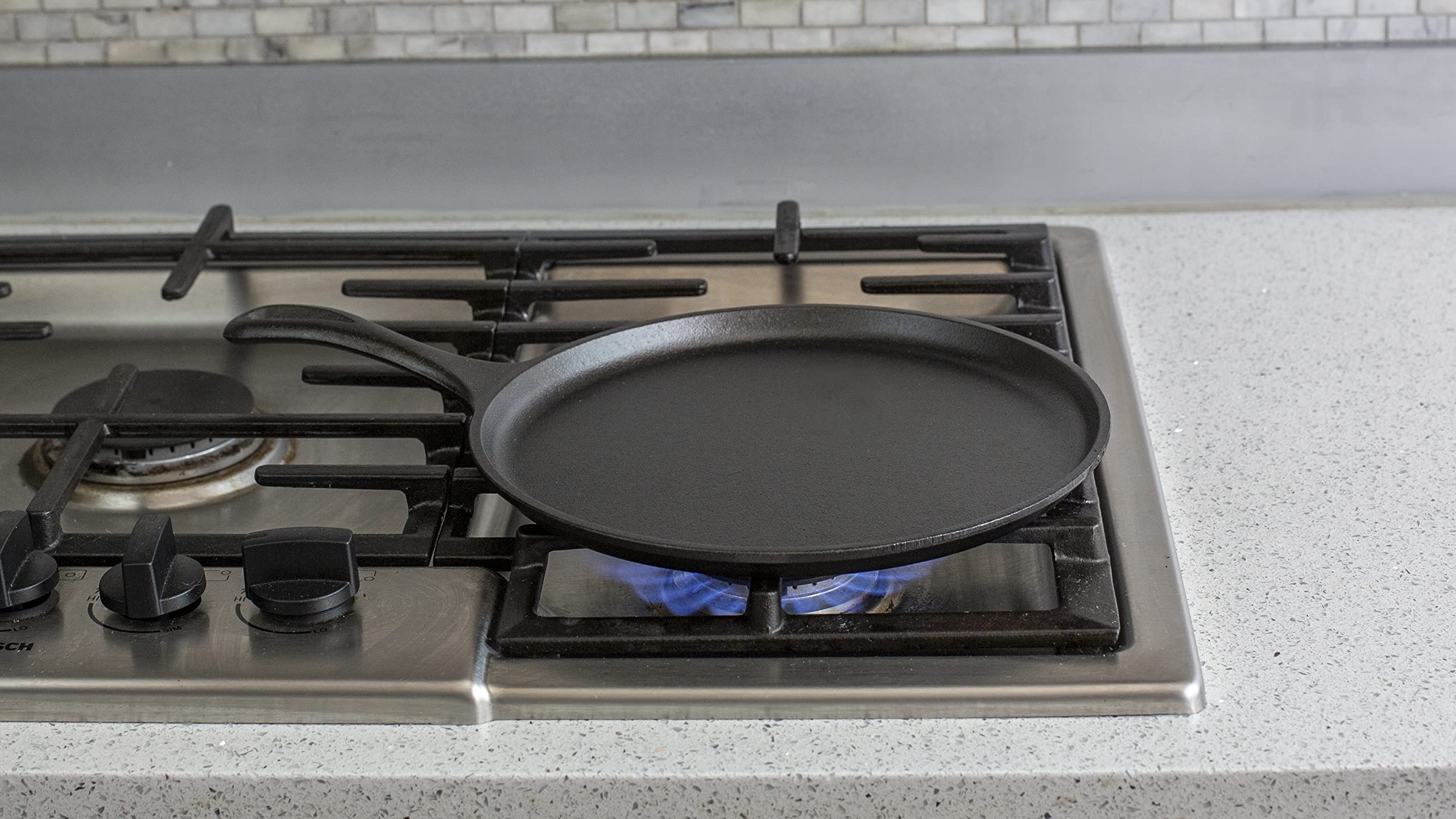 Lodge Cast Iron Rectangular Griddle - 10.5 Inch | Pre-Seasoned | Natural Non-Stick 4