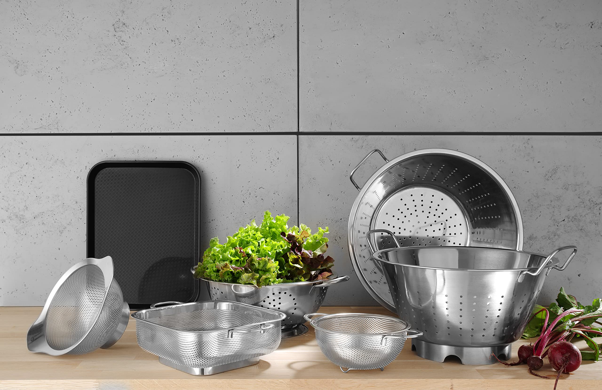 HENDI Kitchen Line Colander - Stainless Steel | Ø240mm x 110mm Height 3