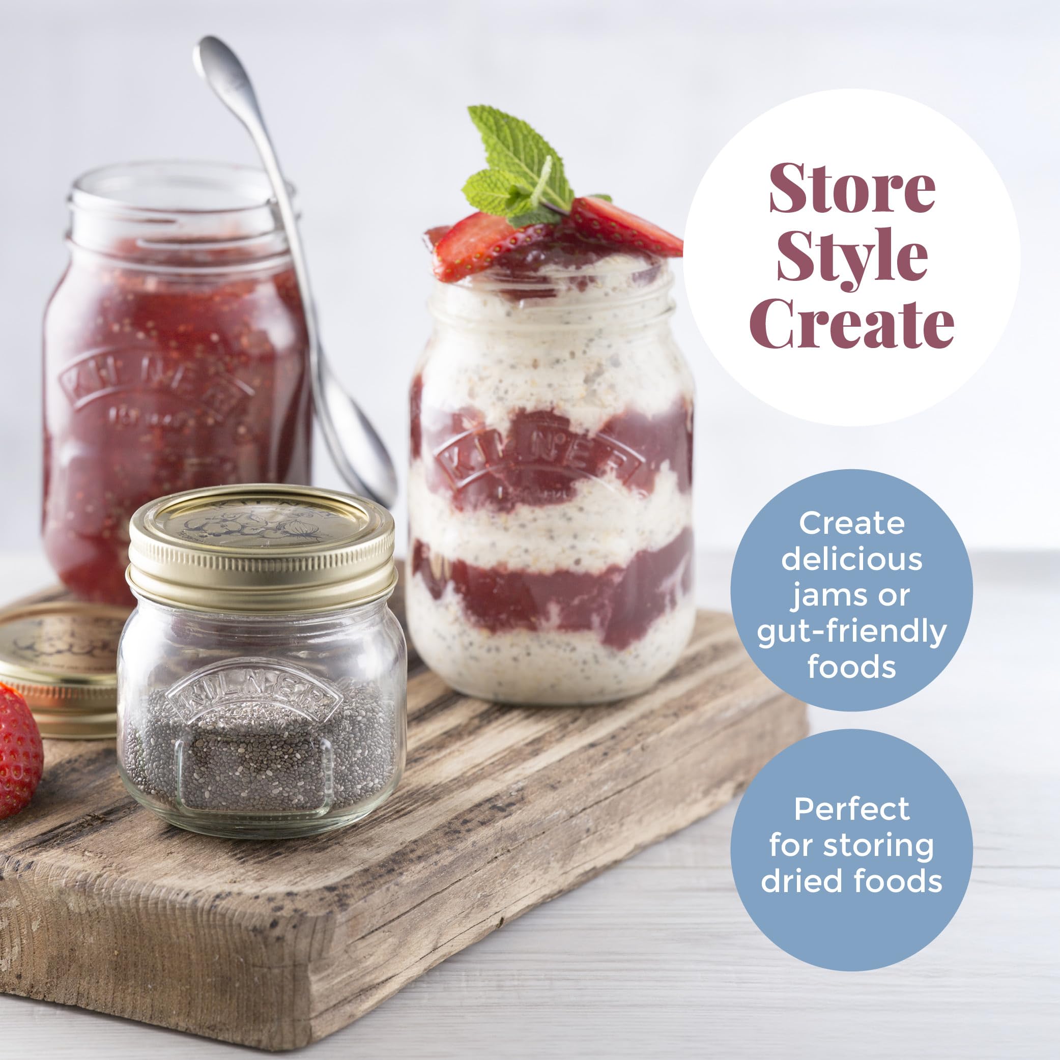 Kilner Pack of 12 Tin Metal Sealing Discs for 0.25, 0.5, & 1 Litre Preserving Jars 9