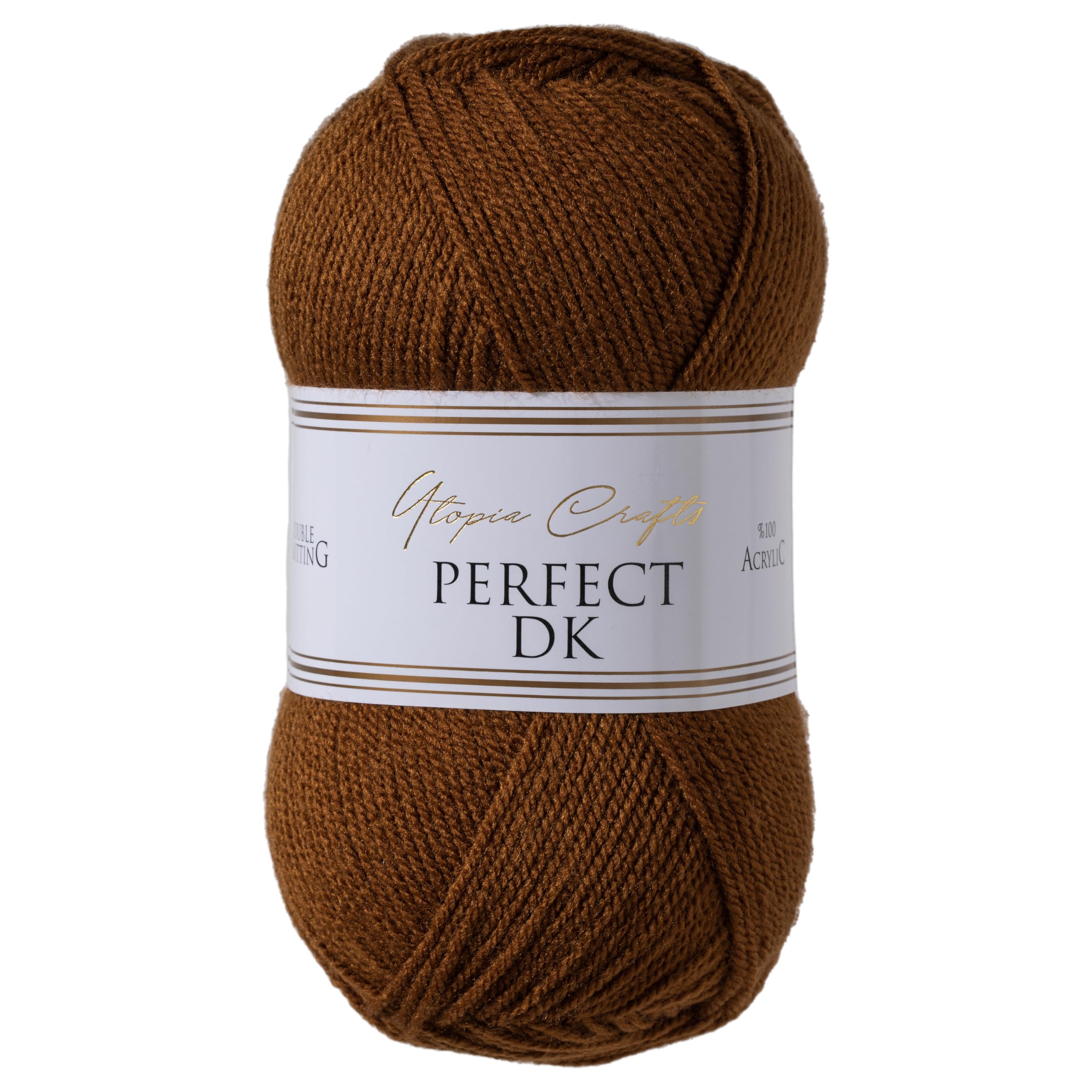 Utopia Crafts DK Double Knitting Yarn - 100% Acrylic | 100g Russet | Oeko-Tex Certified 1