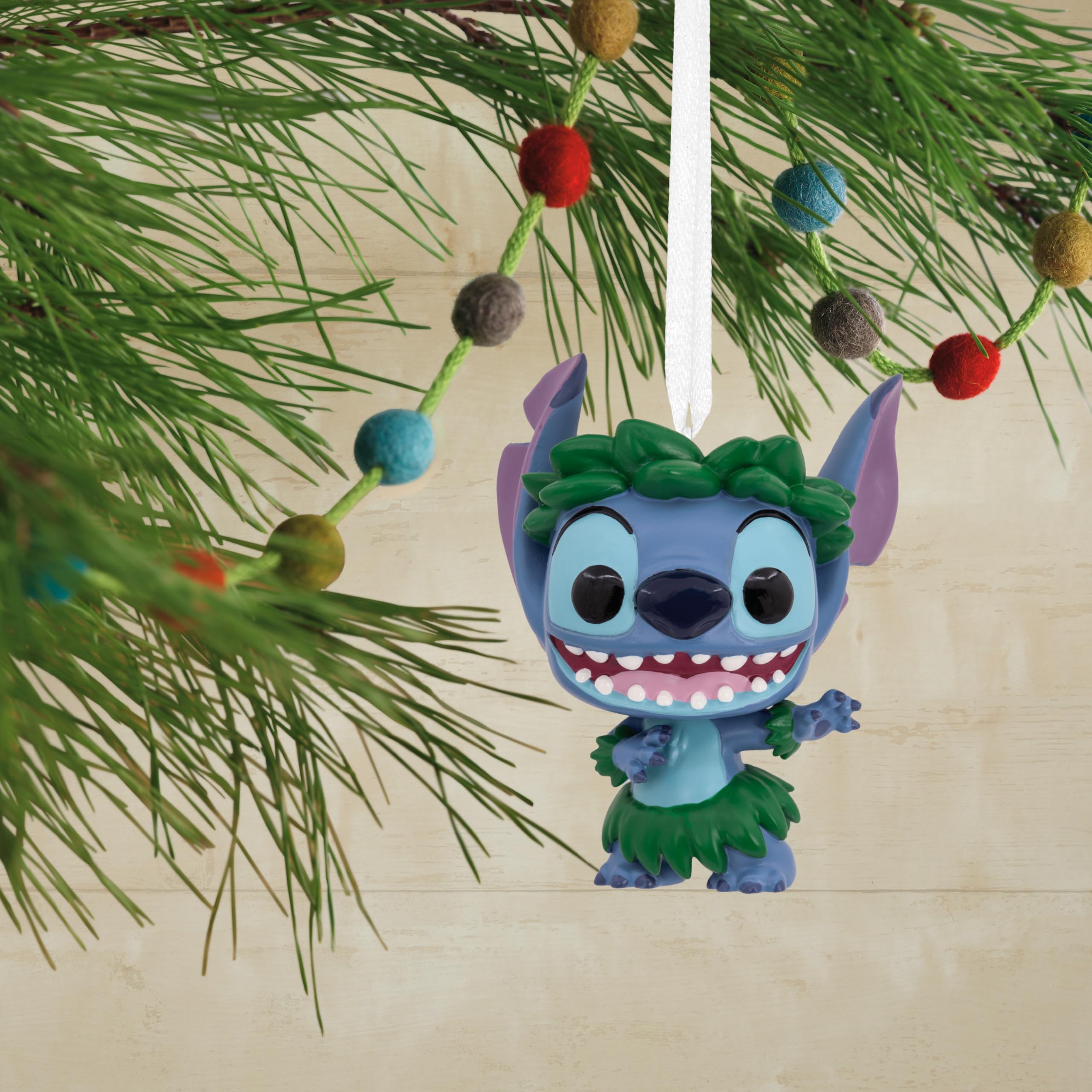 Hallmark Funko Pop Stitch Hanging Christmas Ornament - Disney Lilo & Stitch Decor | Resin 4