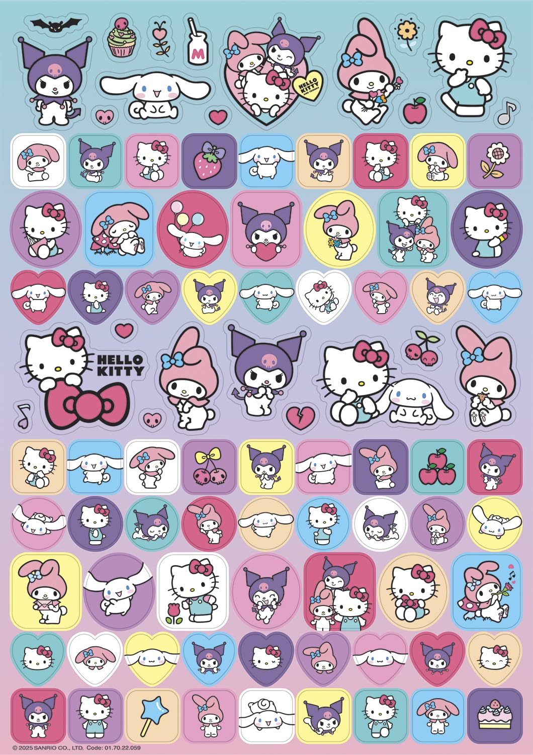 Paper Projects Hello Kitty and Friends Mega Sticker Pack - 110+ Pieces | Foiled & Glossy Sheets | Craft & Decoration 4