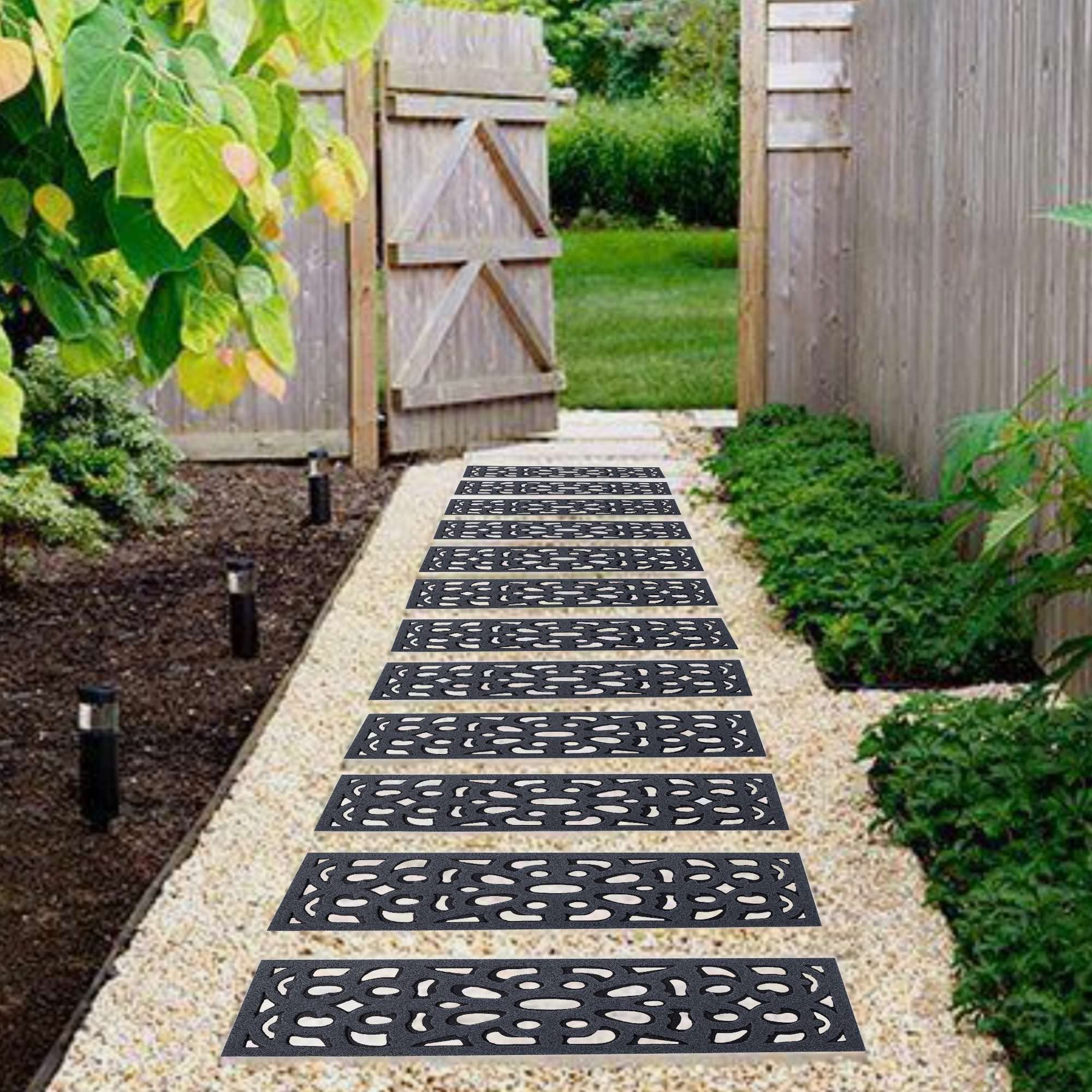 Nicoman Heavy Duty Outdoor Doormat - Recycled Rubber Backing | Non-Slip | 75 x 25 cm