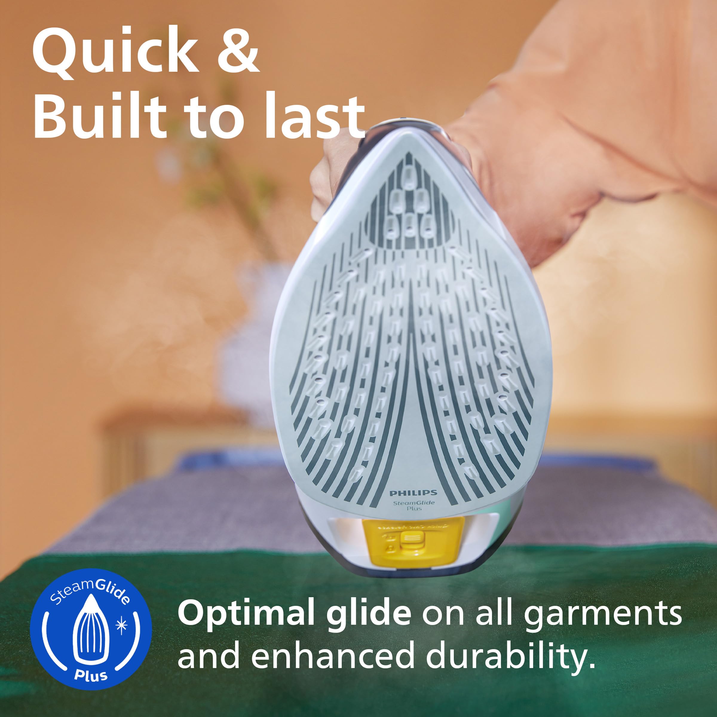 Philips Steam Iron Azur 7000 Series - 2800 W Power | 50 g/min Continuous Steam | 250 g Steam Boost 5