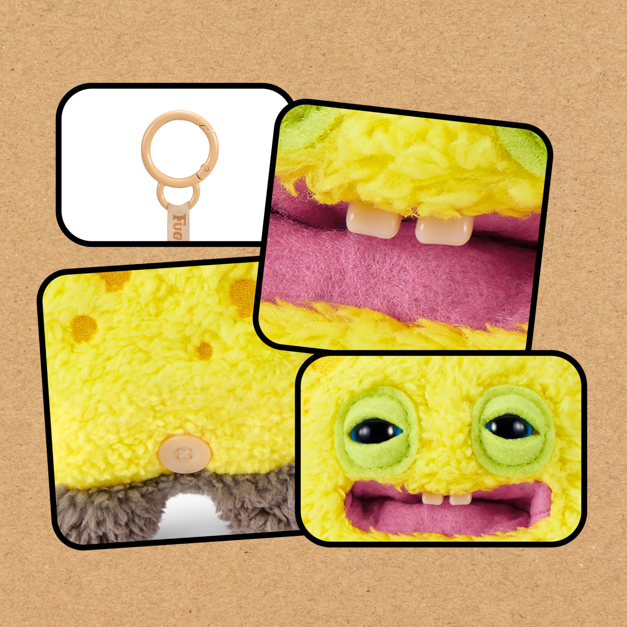 Fuggler SpongeBob Plush Keyring Pack - 5 Inch, 5 Pack by ZURU | Polyester 5