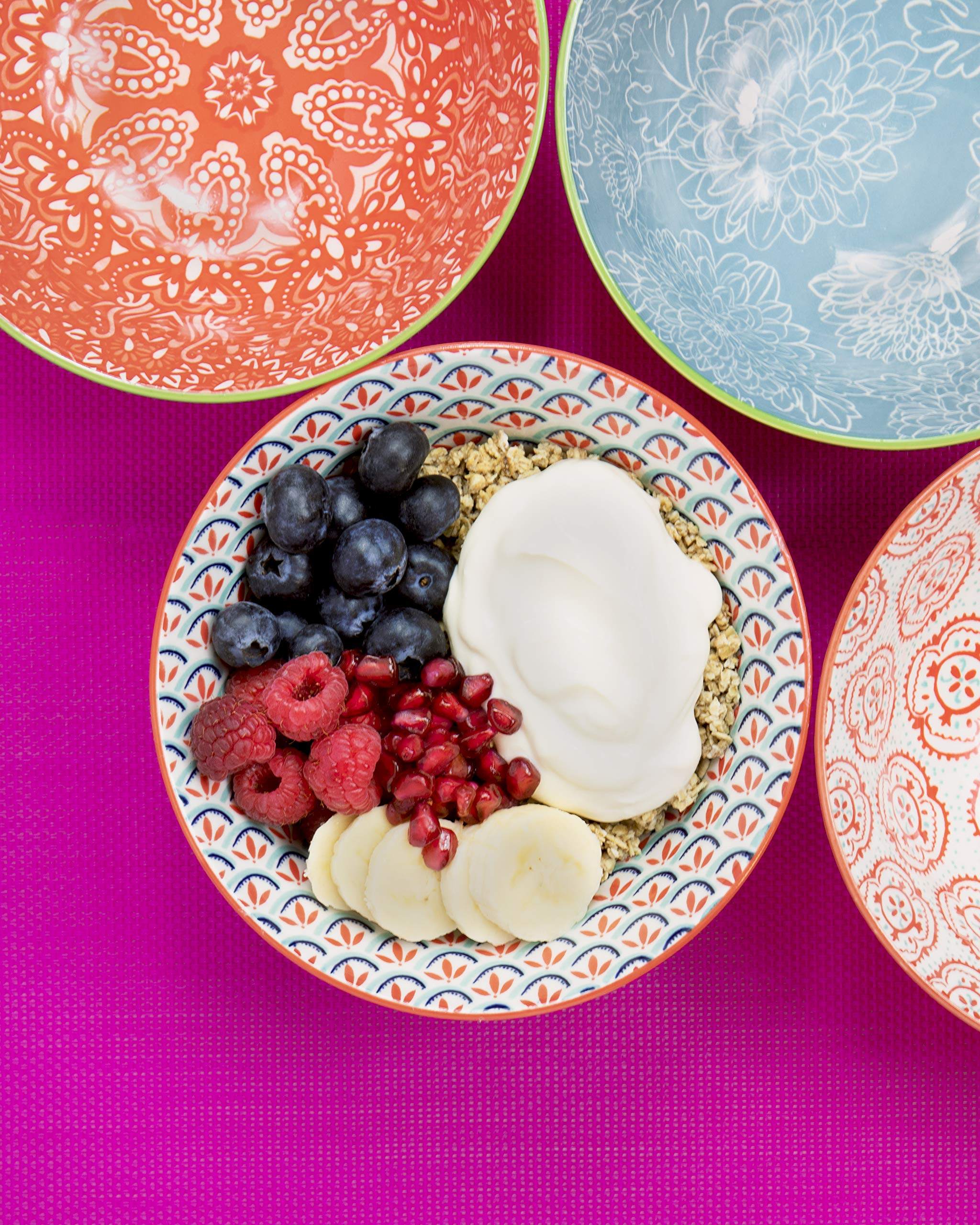 KitchenCraft Patterned Ceramic Soup-Cereal Bowls Set of 4 | Microwave Safe | Gift Boxed 7