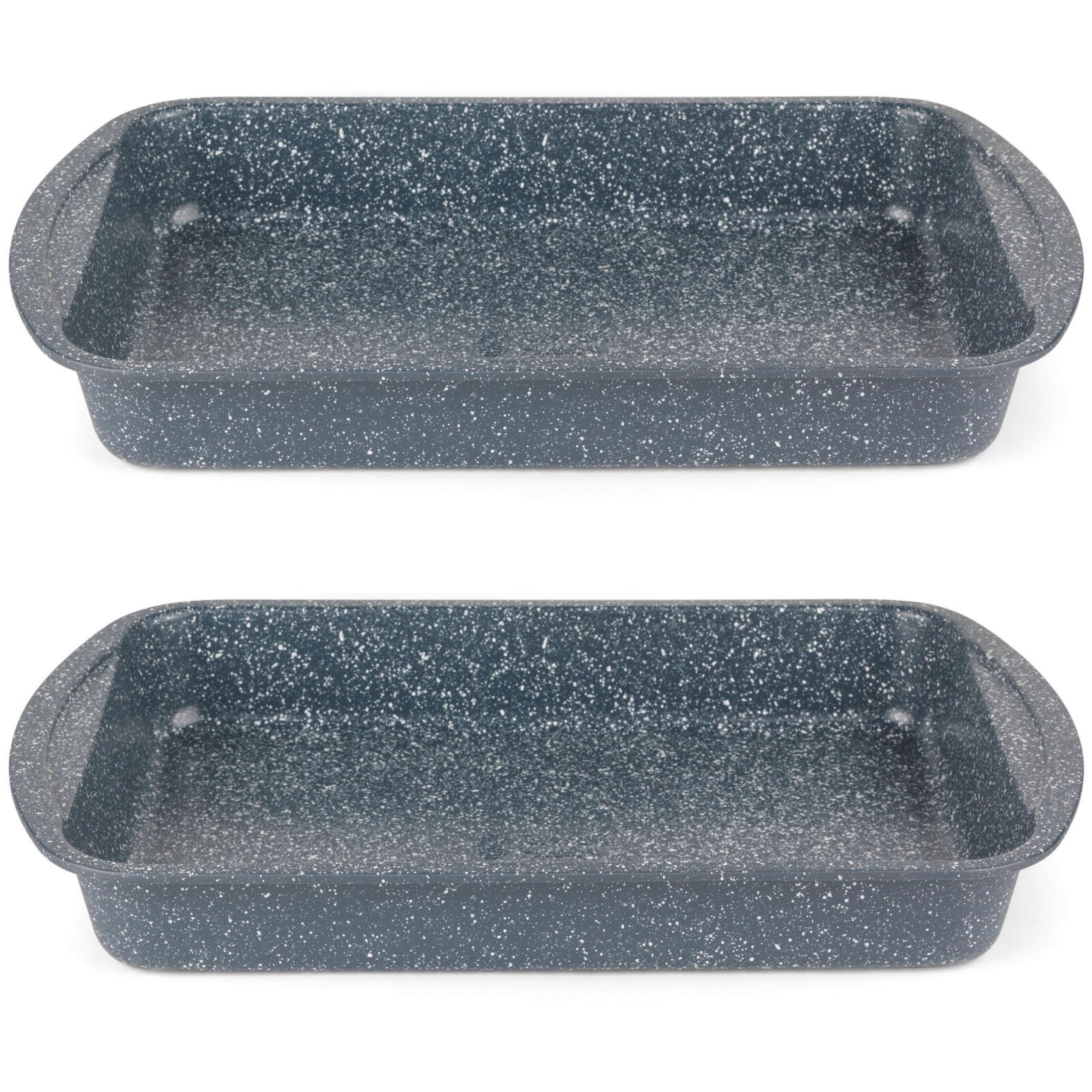 Russell Hobbs Set of 2 Roasting Pans - 38cm Carbon Steel, Non-Stick, Oven Safe to 220°C 1