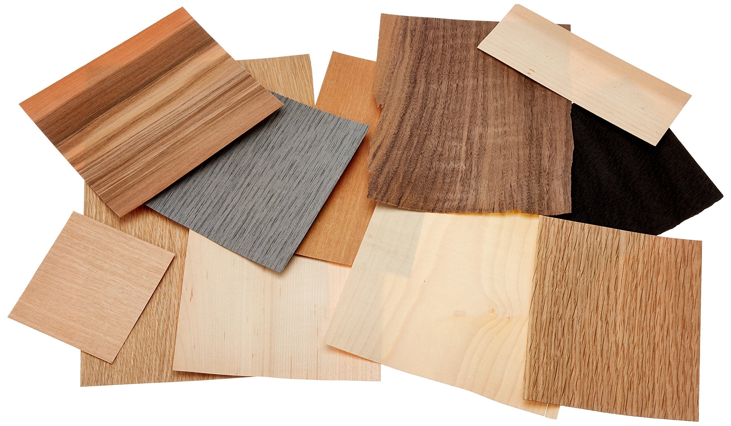 Mouldmaster Assorted Veneer Wood Off Cuts - 100g Pack | Ideal for Marquetry & Crafting 1