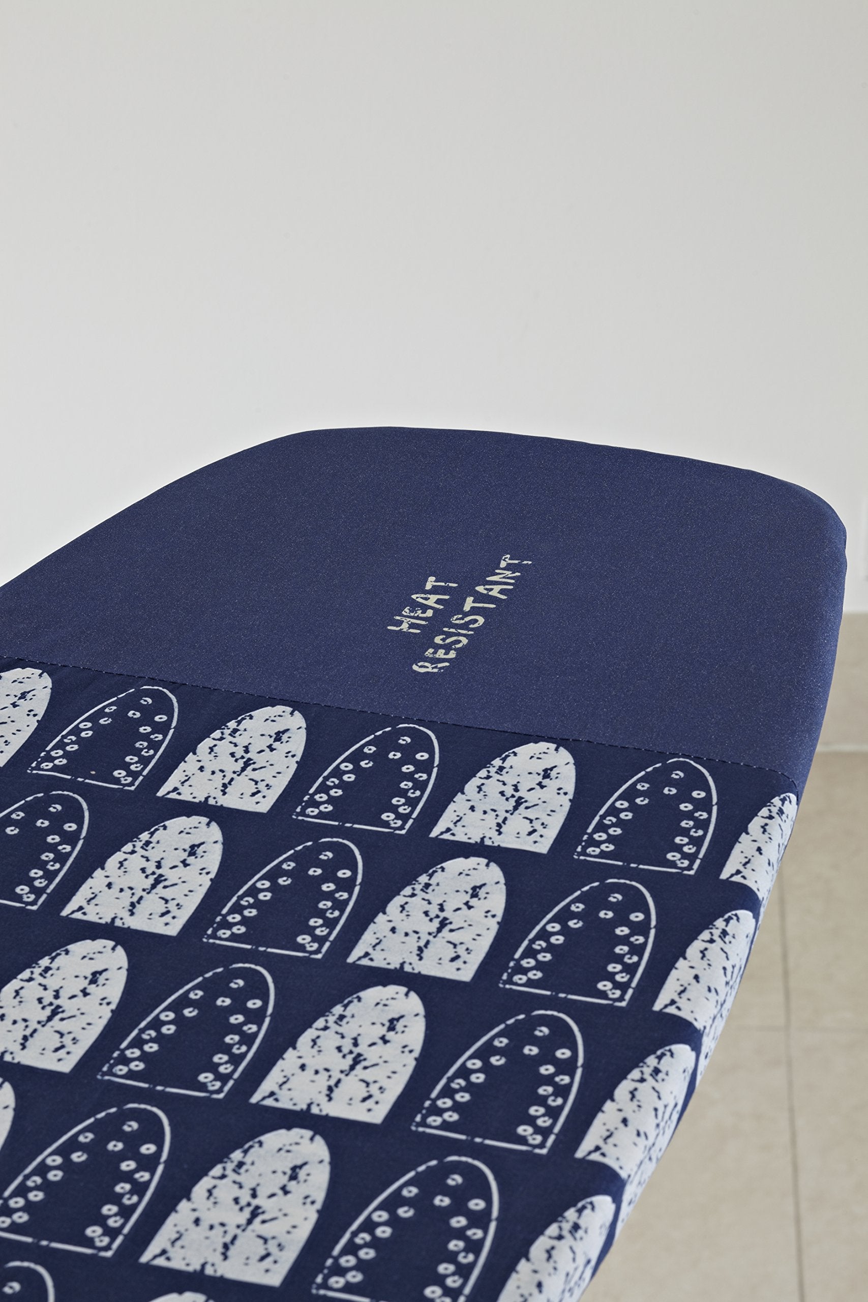 Addis Deluxe Ironing Board Cover - Heat Resistant Cotton | Fits Boards up to 135cm x 46cm | Navy/White 7