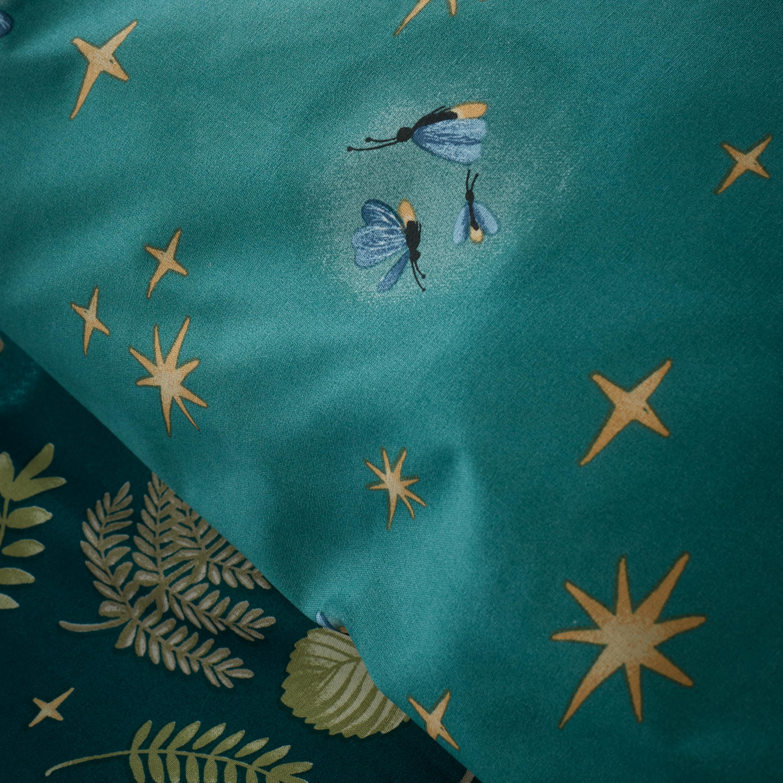 Catherine Lansfield Enchanted Twilight Reversible Double Duvet Cover Set | Forest Green | 52% Polyester 48% Cotton 4