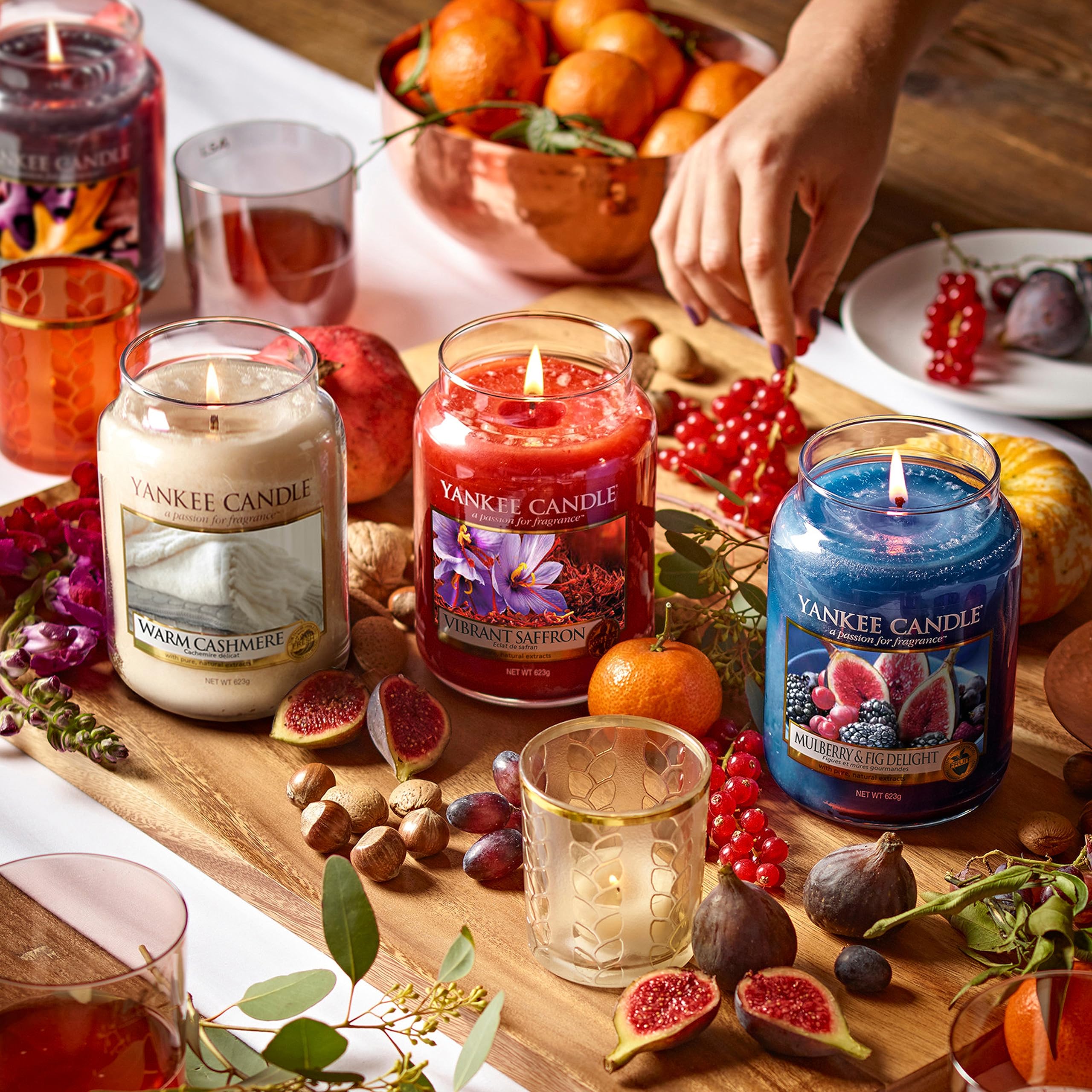 Yankee Candle Mulberry & Fig Delight Scented Candle | Large Jar | Up to 150 Hours Burn Time 7