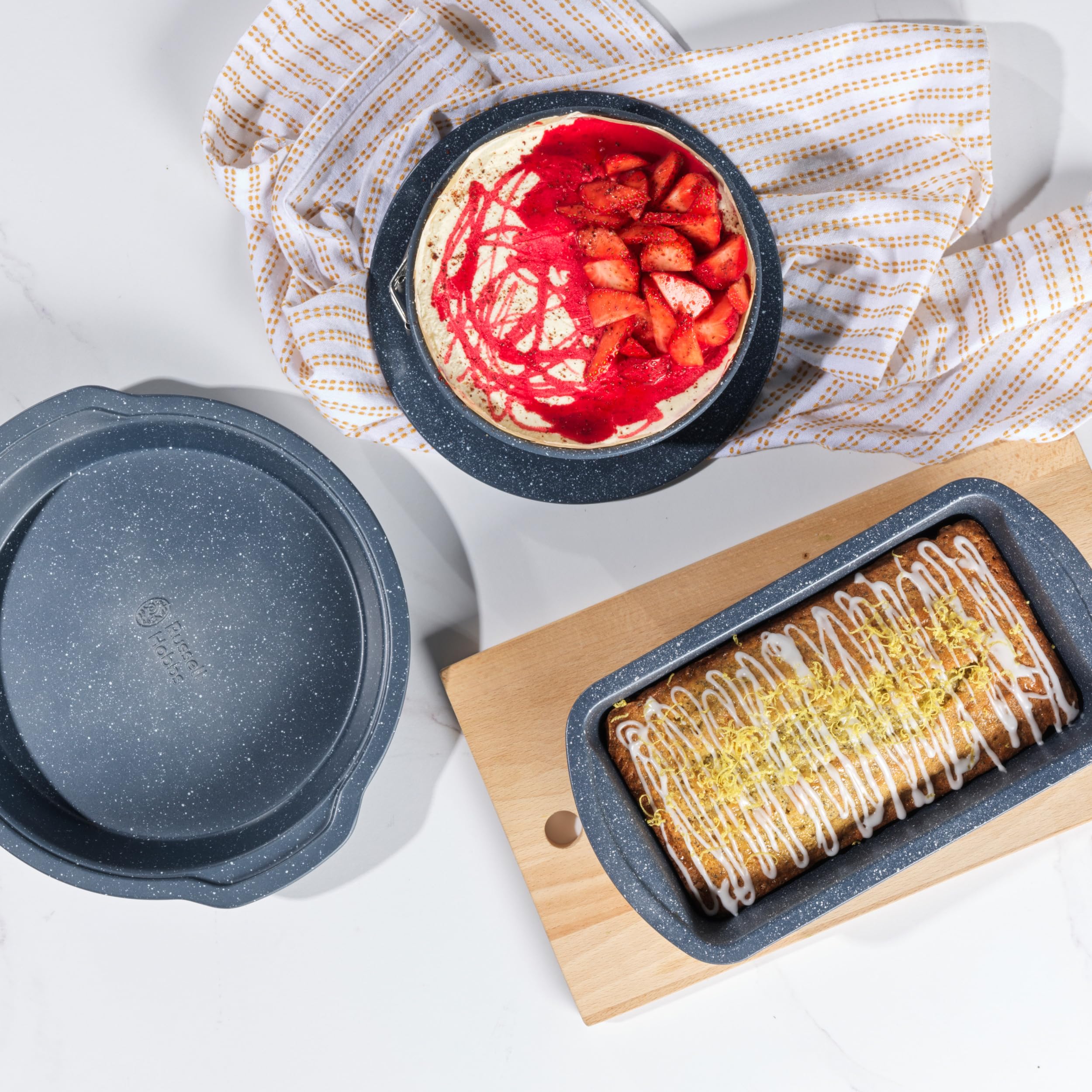 Russell Hobbs Nightfall Stone Loaf Pan - 28cm Non-Stick Carbon Steel Bread Tin | PFOA Free | 5 Year Guarantee 5