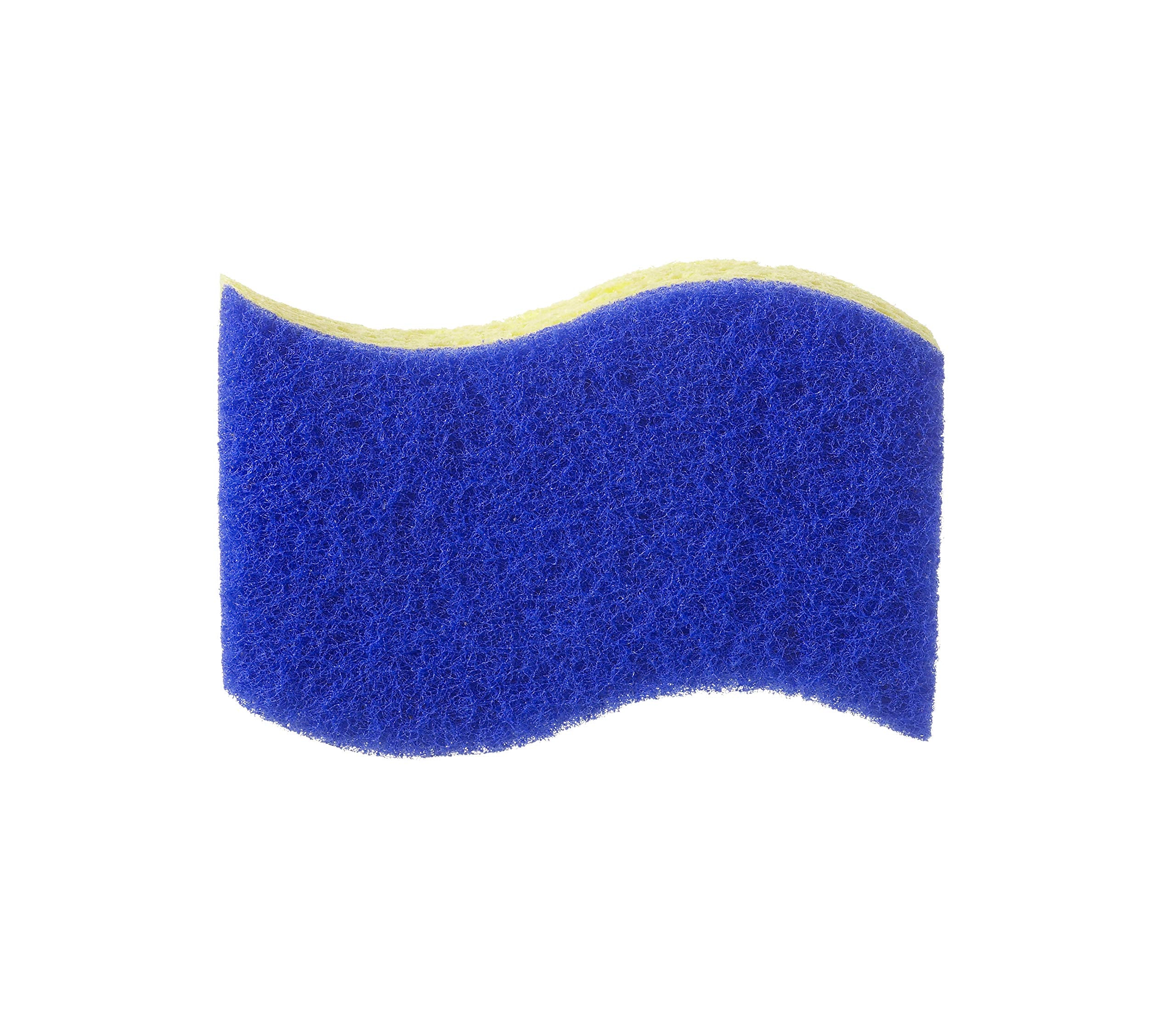 Spontex Non Scratch Super Absorbent Sponge Scourers - Pack of 2 Yellow Sponge Blue Scourer 5