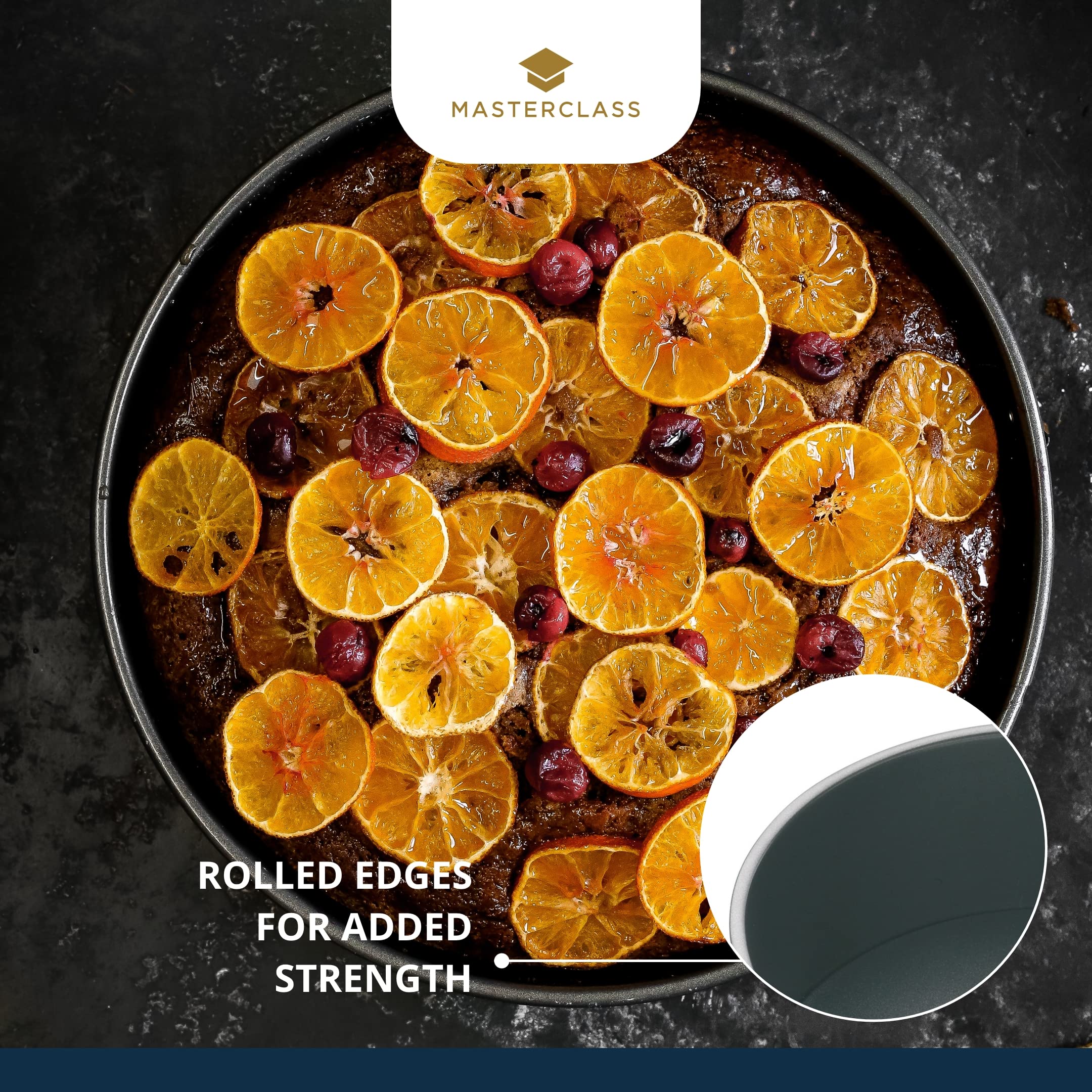 MasterClass KCMCHB48 Deep Round Cake Tin - 15 cm (6 Inch) | Carbon Steel | PFOA Free Non-Stick 6
