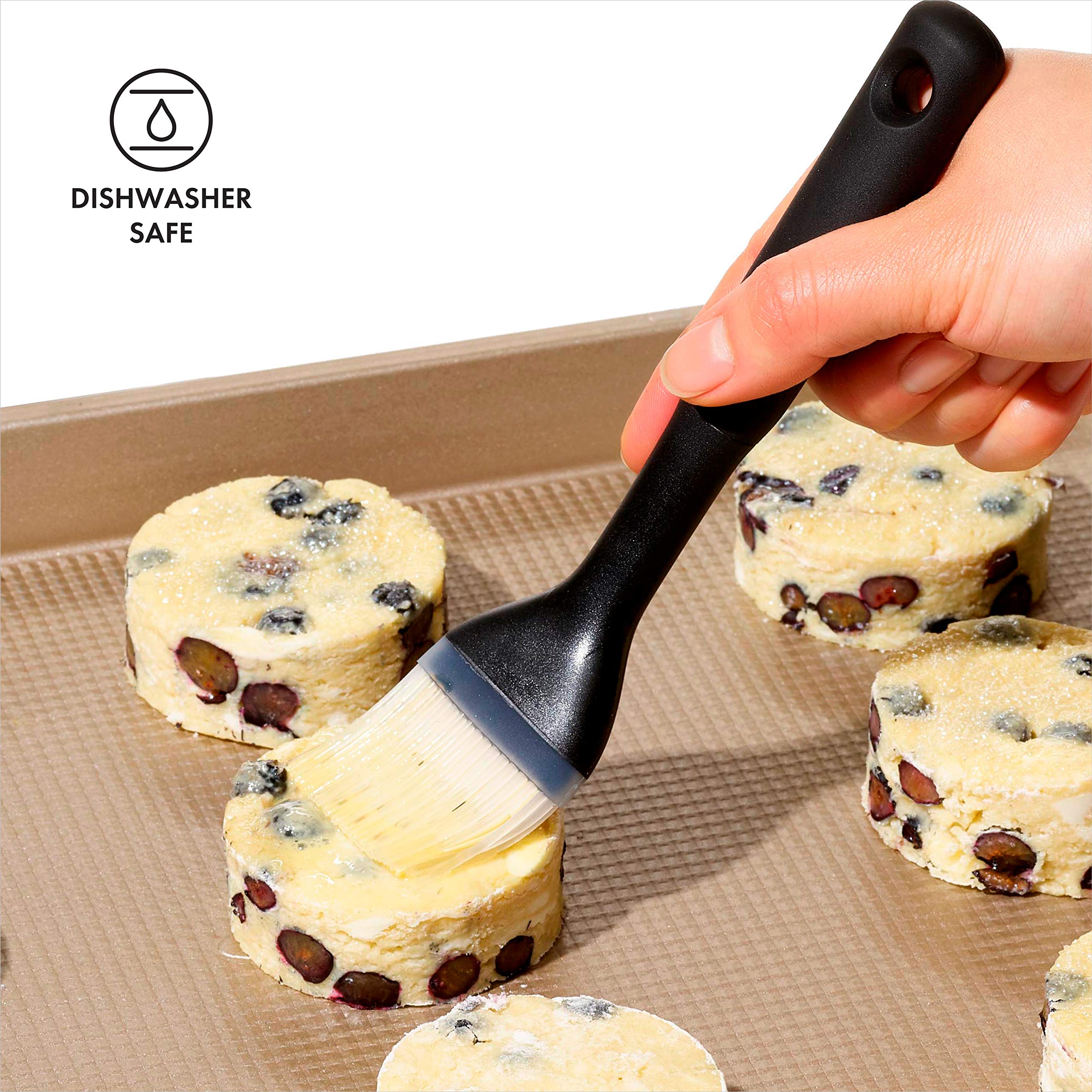 OXO Good Grips Silicone Pastry Brush - Heat Resistant to 315°C | Dishwasher Safe | Multicolor 5