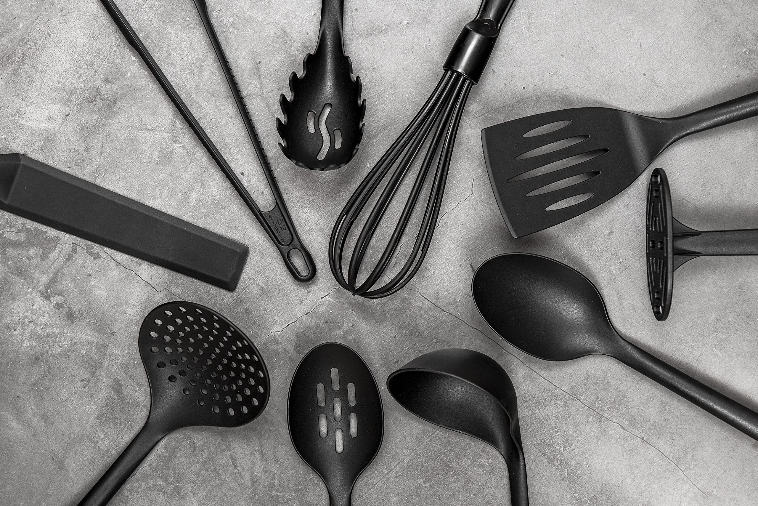 Chef Aid Nylon Masher - BPA Free, Non-Scratch for Non-Stick Cookware | Black | 30.5 cm 8