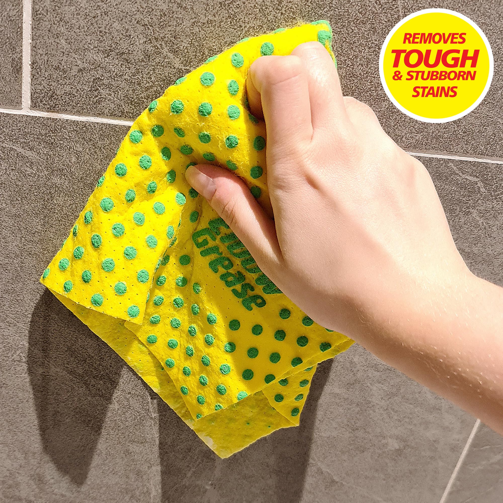 Elbow Grease Power Cloths with Scrub Dots - Reusable, Super Absorbent, Pack of 7 5