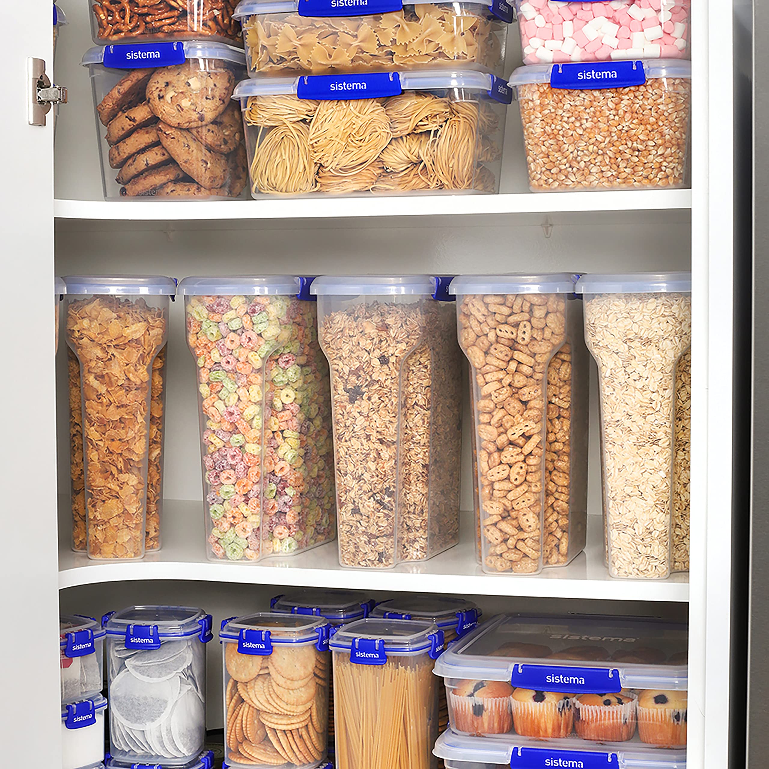 Sistema KLIP IT PLUS Cereal Container - Airtight Food Storage | 4.2 Litre Capacity | BPA-Free Plastic 8