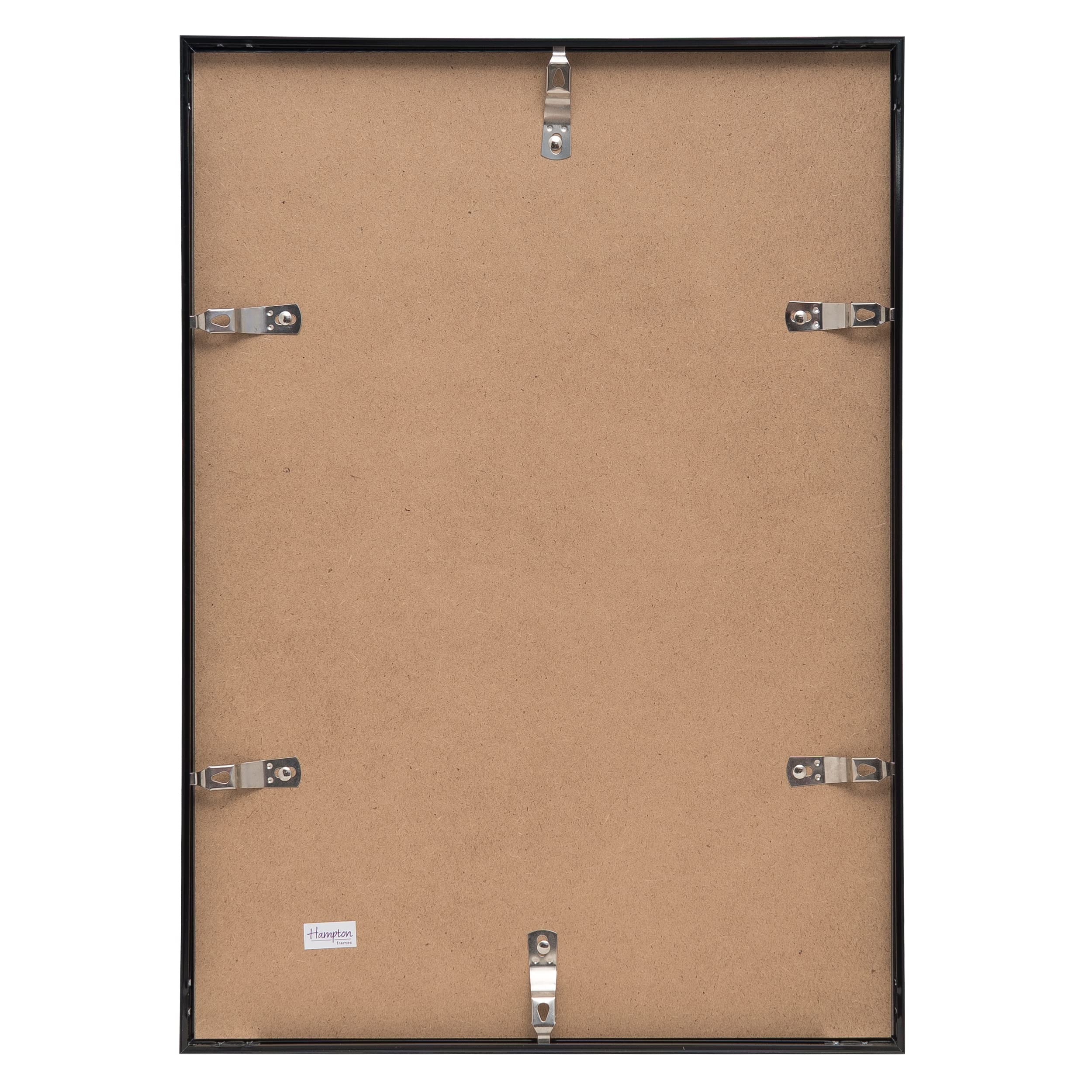 Hampton Frames BACKLOADER Poster Certificate Photo Frame | Black | A3 (30x42cm) | Acrylic Front 4