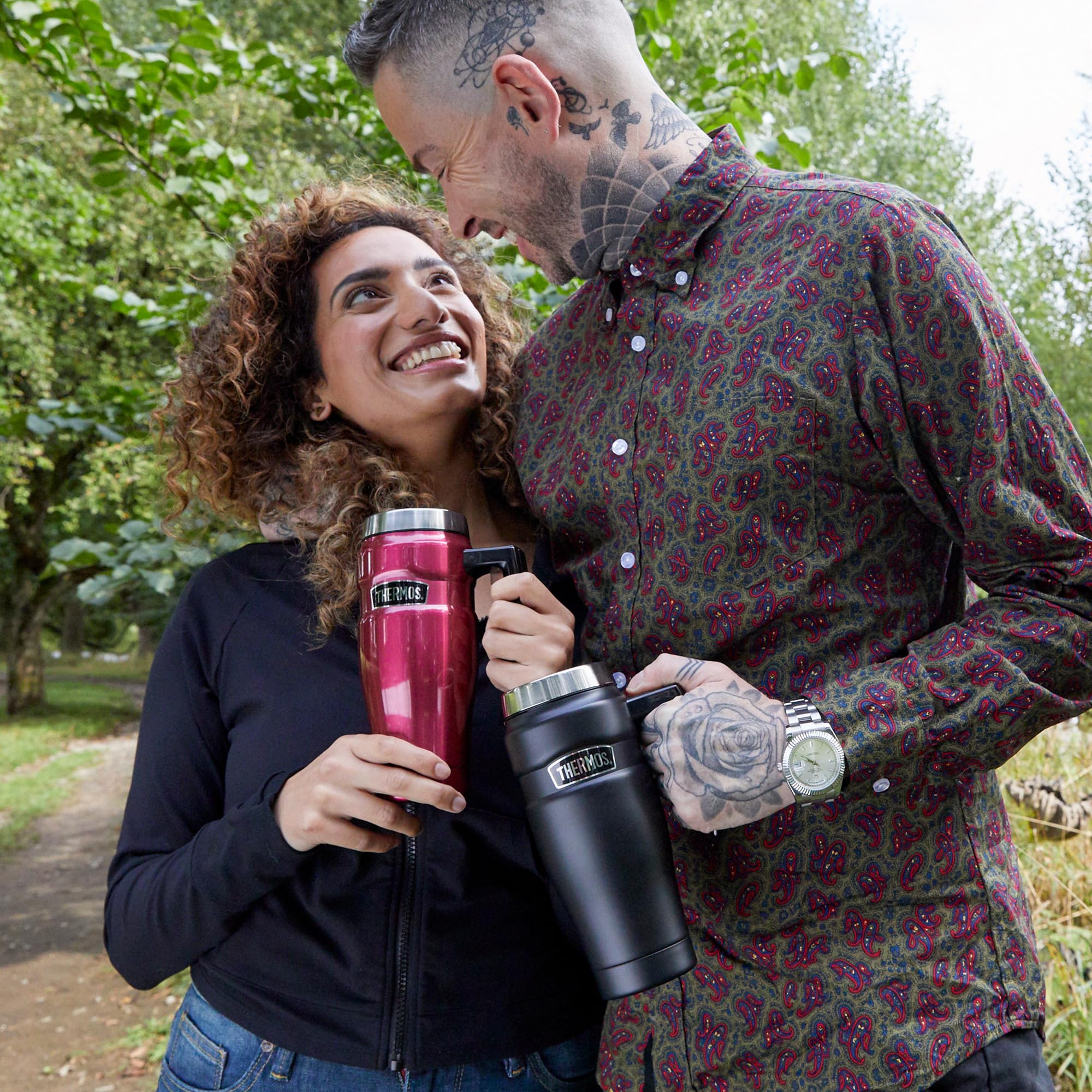 Thermos Stainless King Travel Mug 470 ml - Vacuum Insulated | Leakproof | Built-in Tea Hook 4