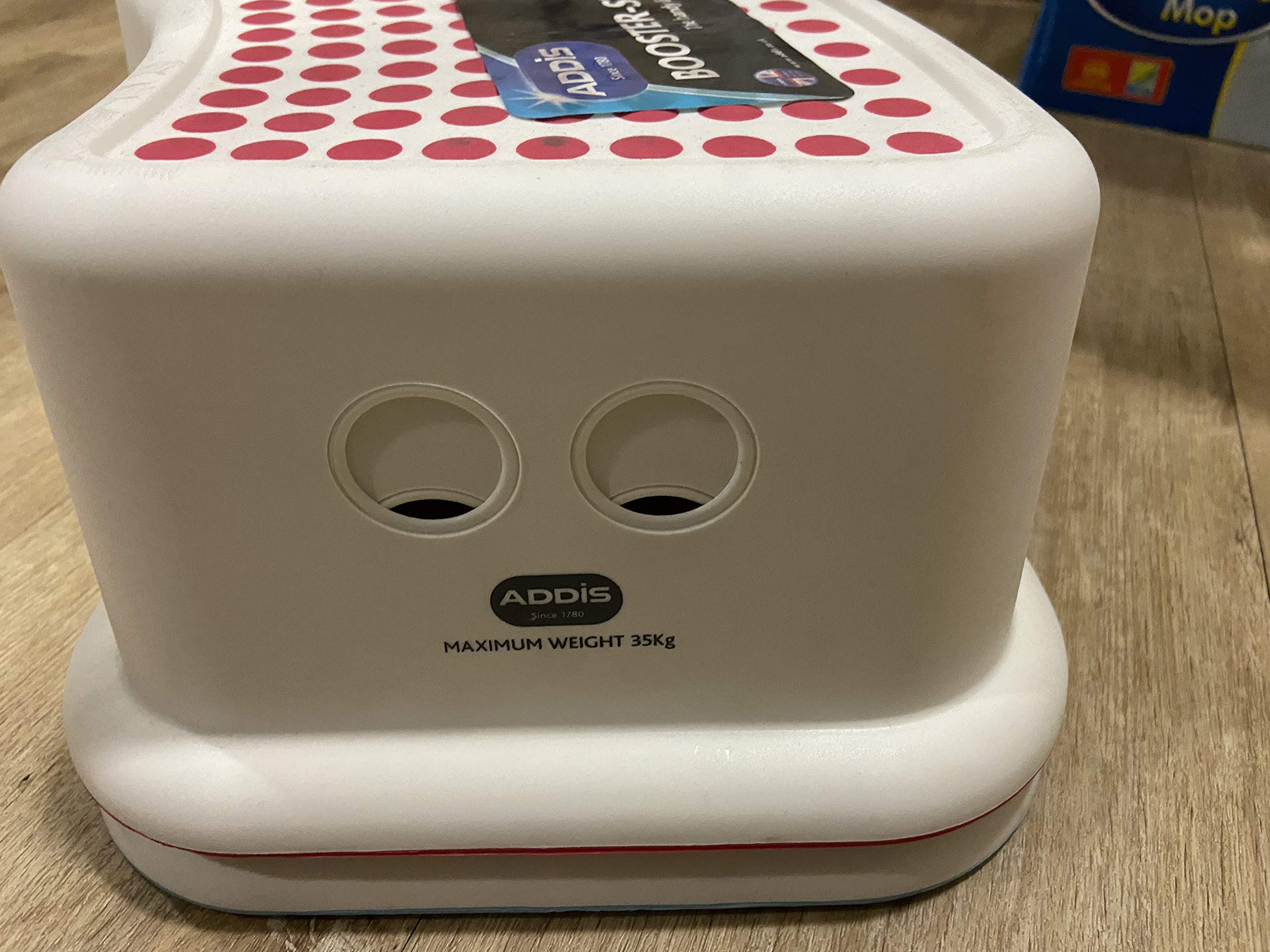 Addis Kids Plastic Bathroom Booster Step Stool - Durable, Anti-Slip Feet | 35kg Capacity 5