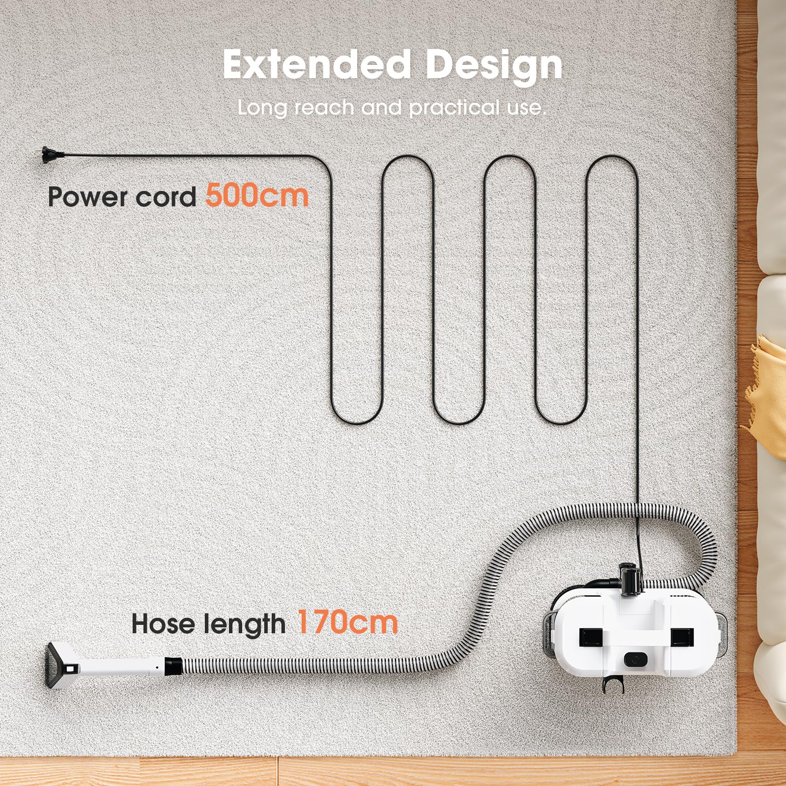 Lubluelu Portable Carpet Spot Upholstery Cleaner Machine - 3-in-1 System | 1.75L Clean Tank 5
