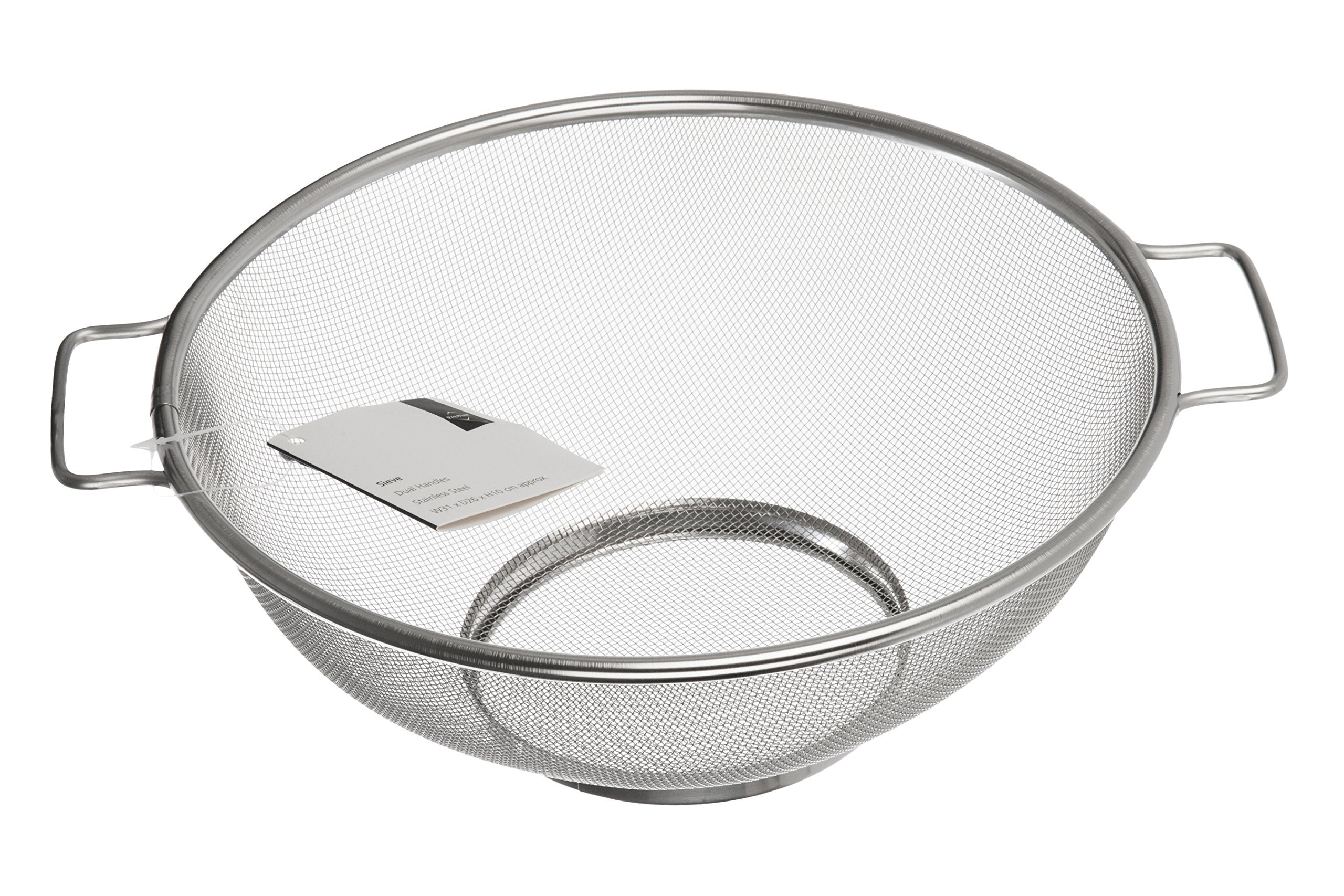 Premier Housewares Stainless Steel Sieve with Handles | Fine Mesh | Silver 8
